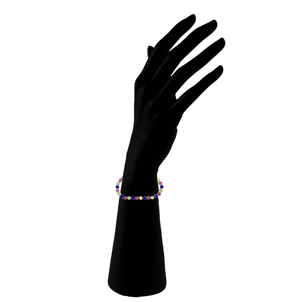 Delicate Multicolor Tennis Bracelet