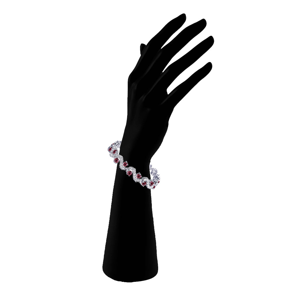 Rich Royal Black Crystals Bracelet