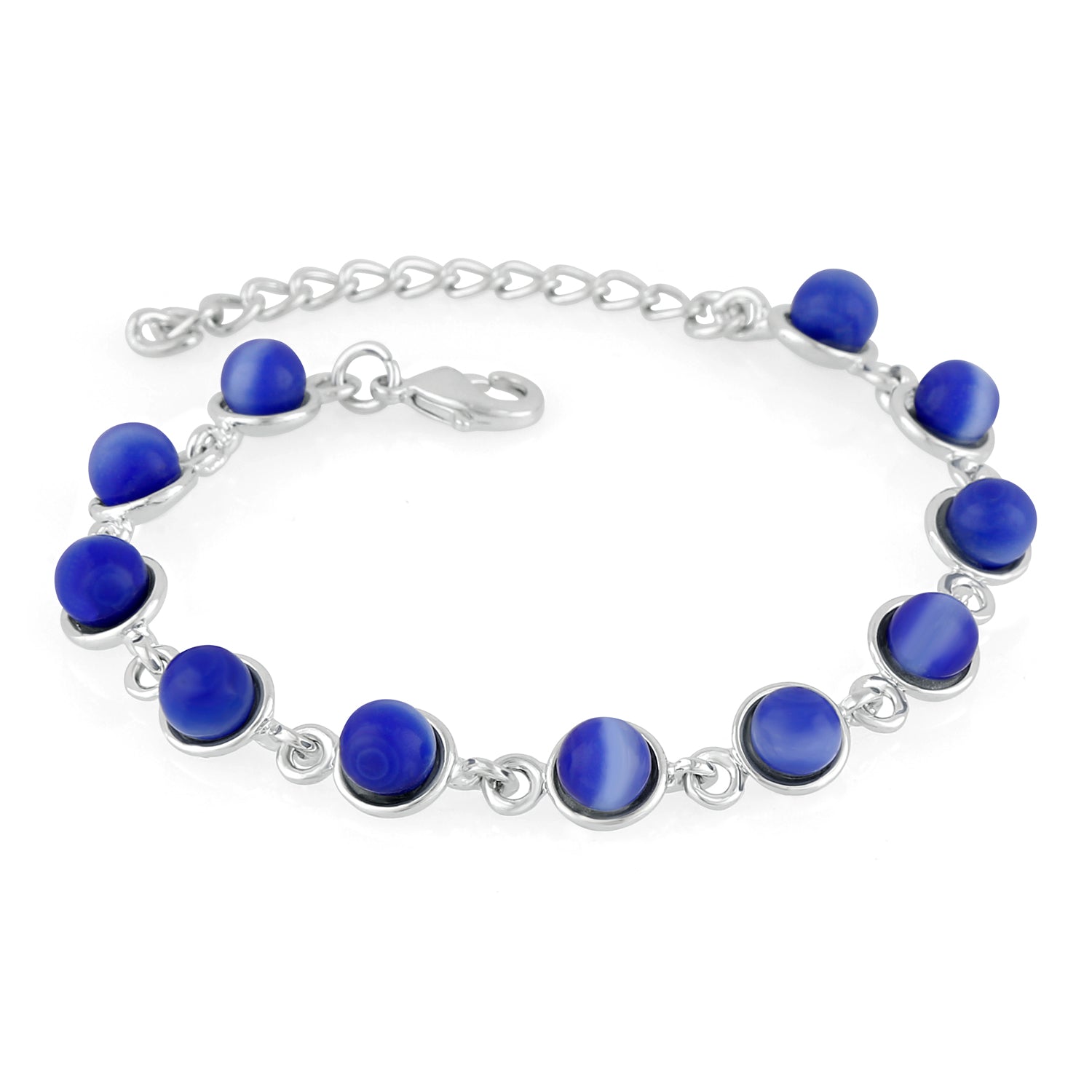 Sapphire Blue Cats Eye Bracelet