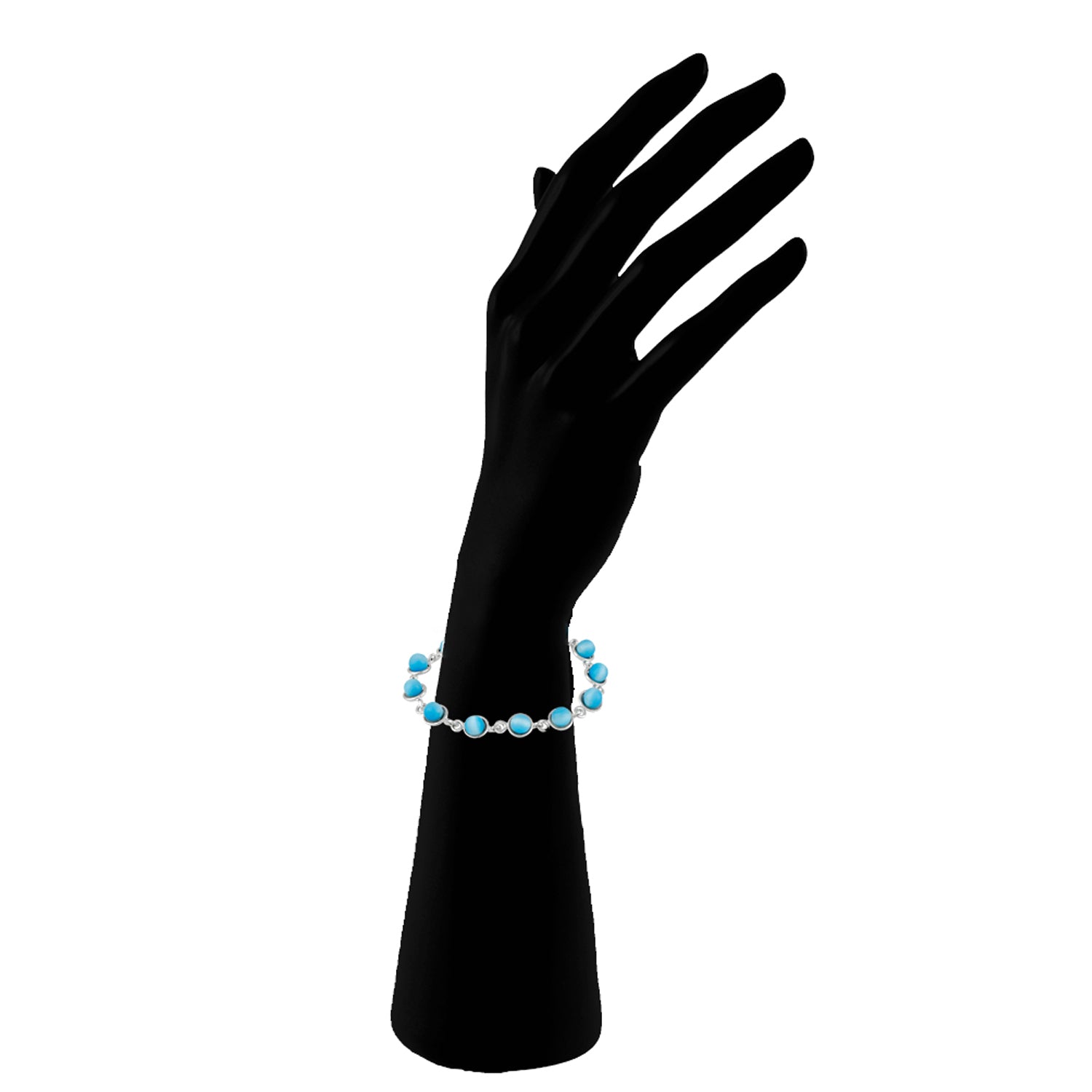 Sky Blue Cats Eye Bracelet