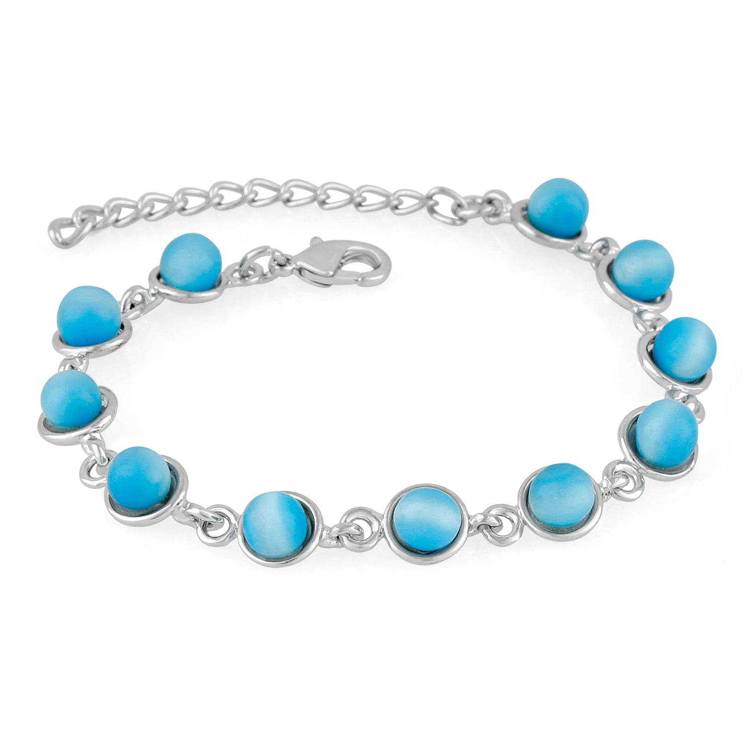Sky Blue Cats Eye Bracelet