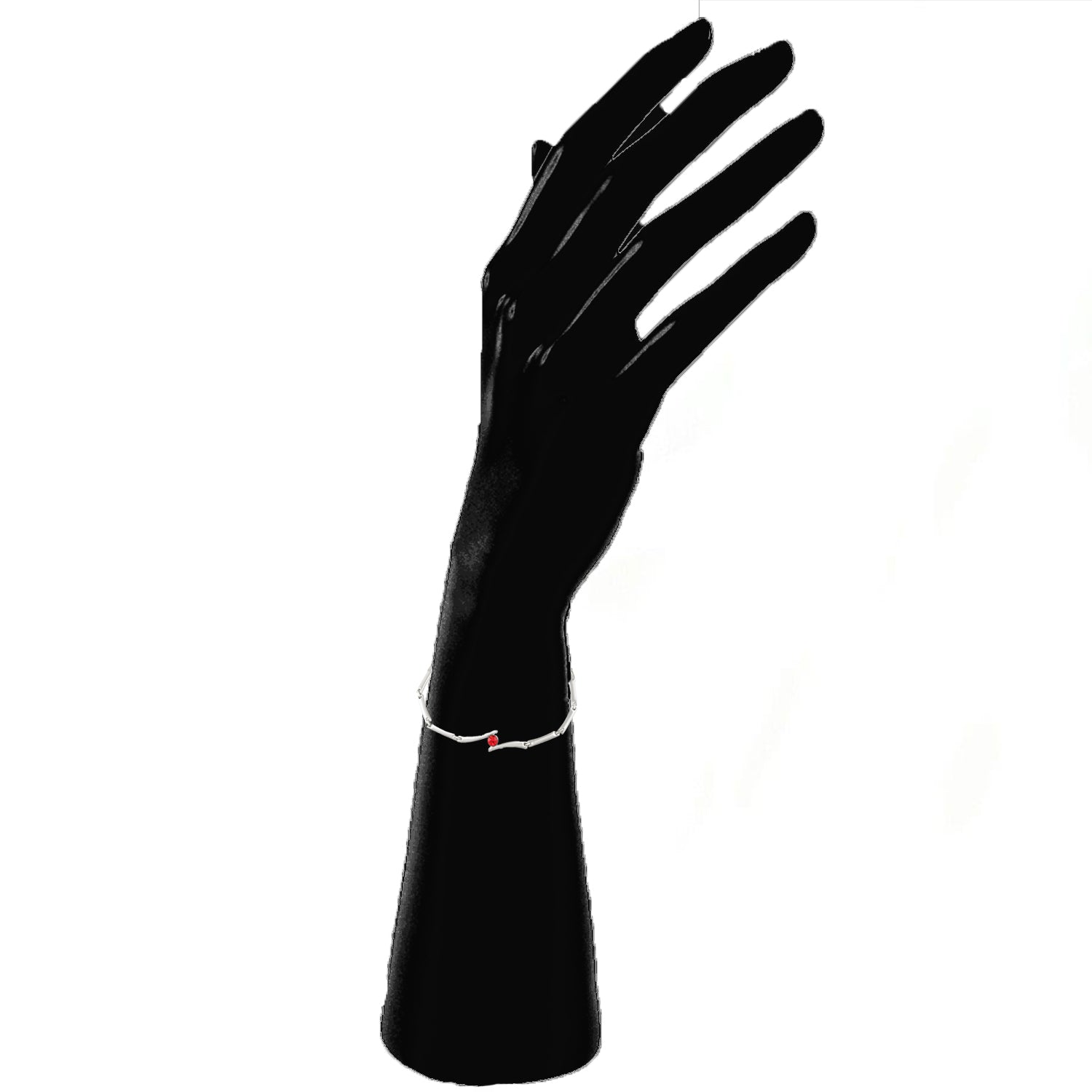 Pink Solitaire Crystal Bracelet