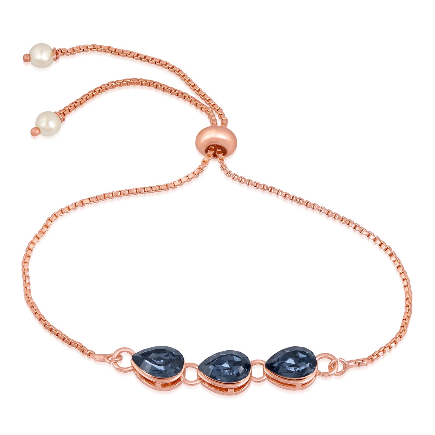 Dazzling Solitaire adjustable crystal Bracelet