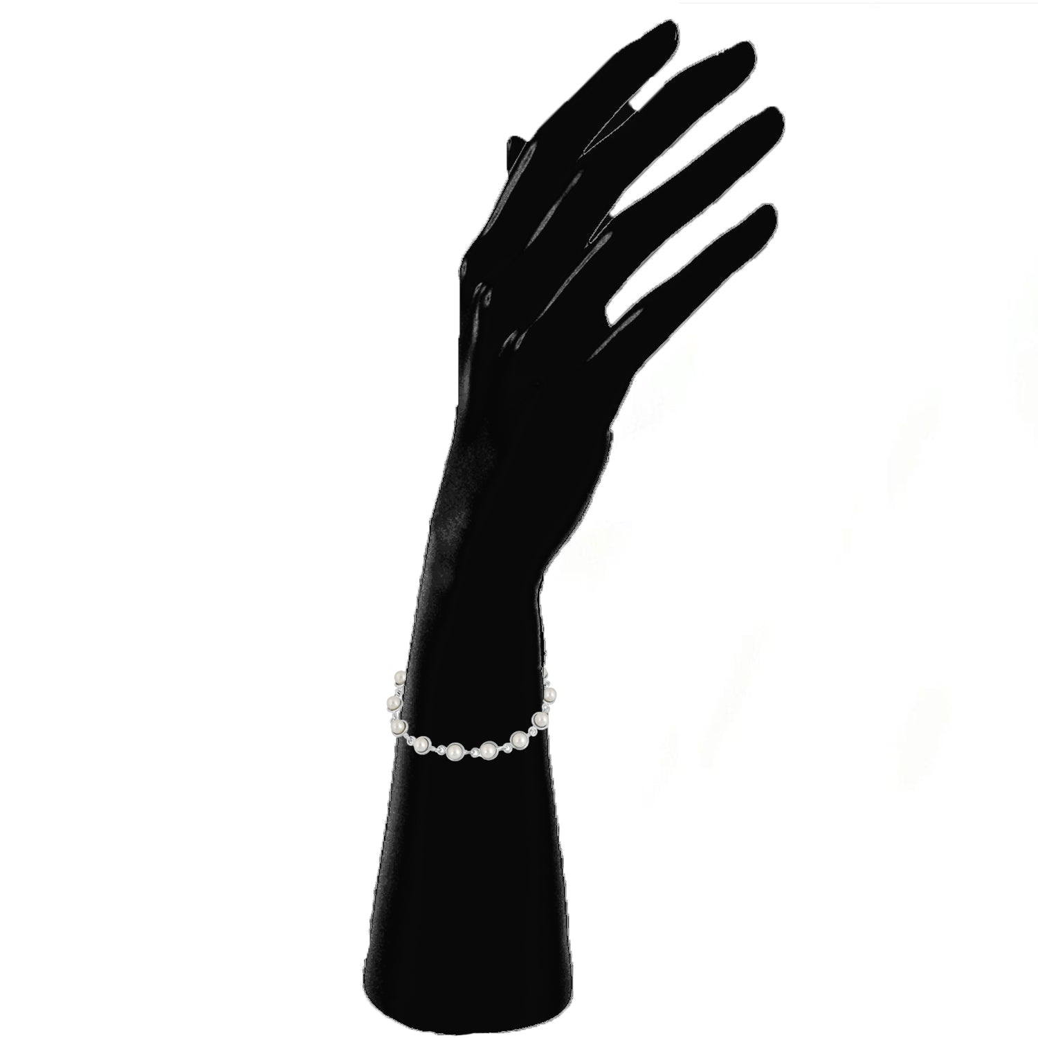 Enchanting Pearly White Designer adjustable Bracelet