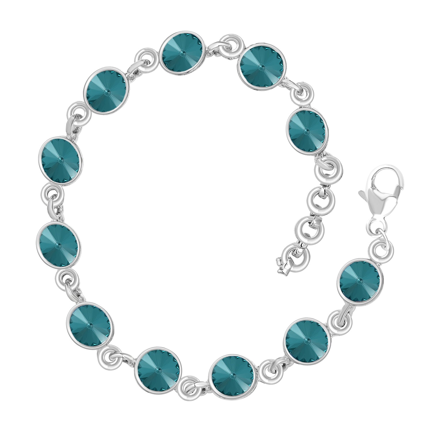Blue Eternal Love Bracelet with Crysta