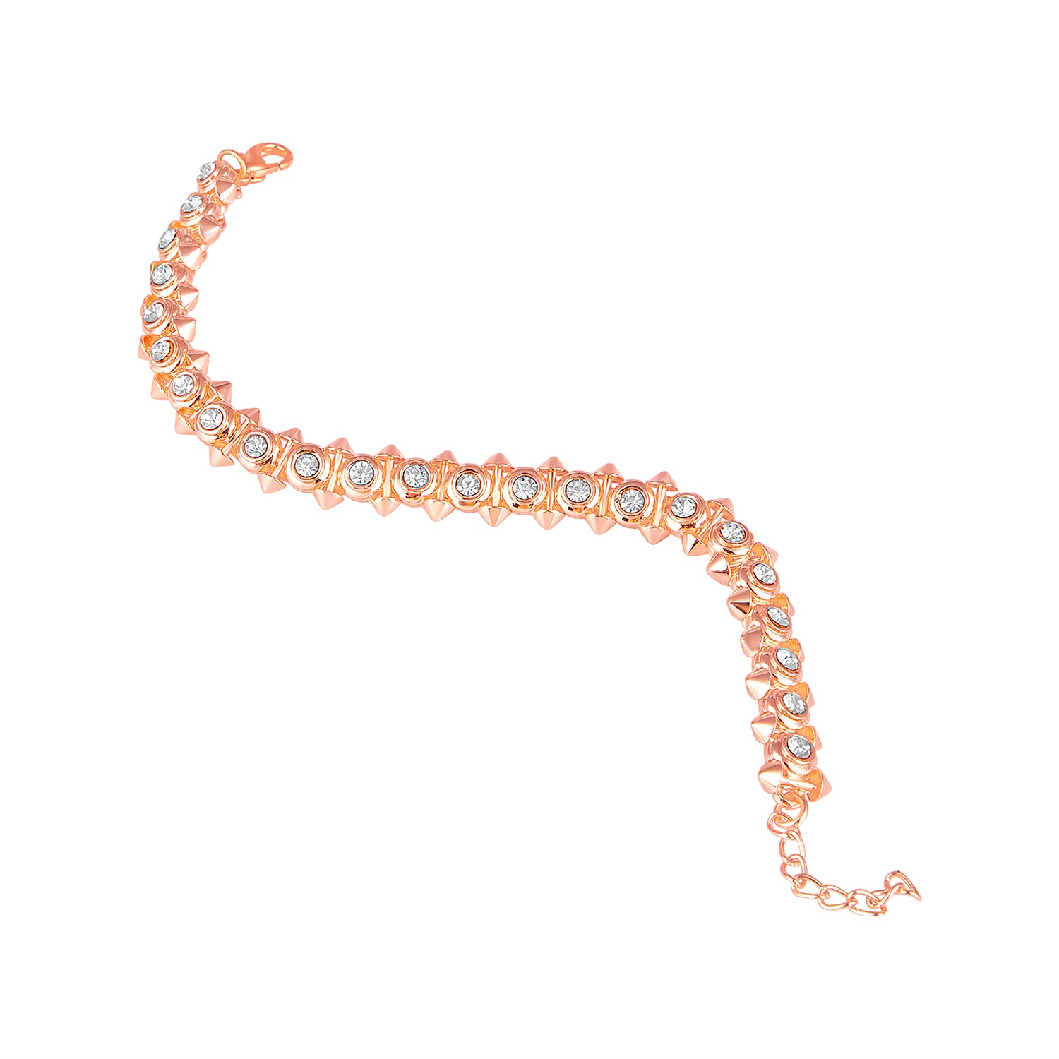 Dual Side Spikes Adjustable Bracelet