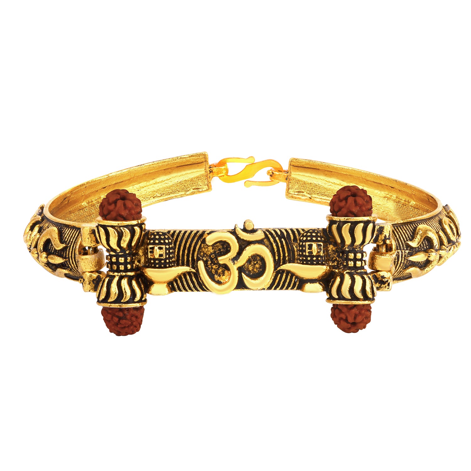 Antique Gold OM Kada Bracelet