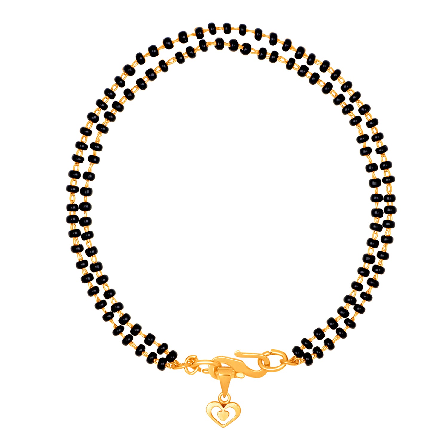 Heart Charm Mangalsutra Bracelet