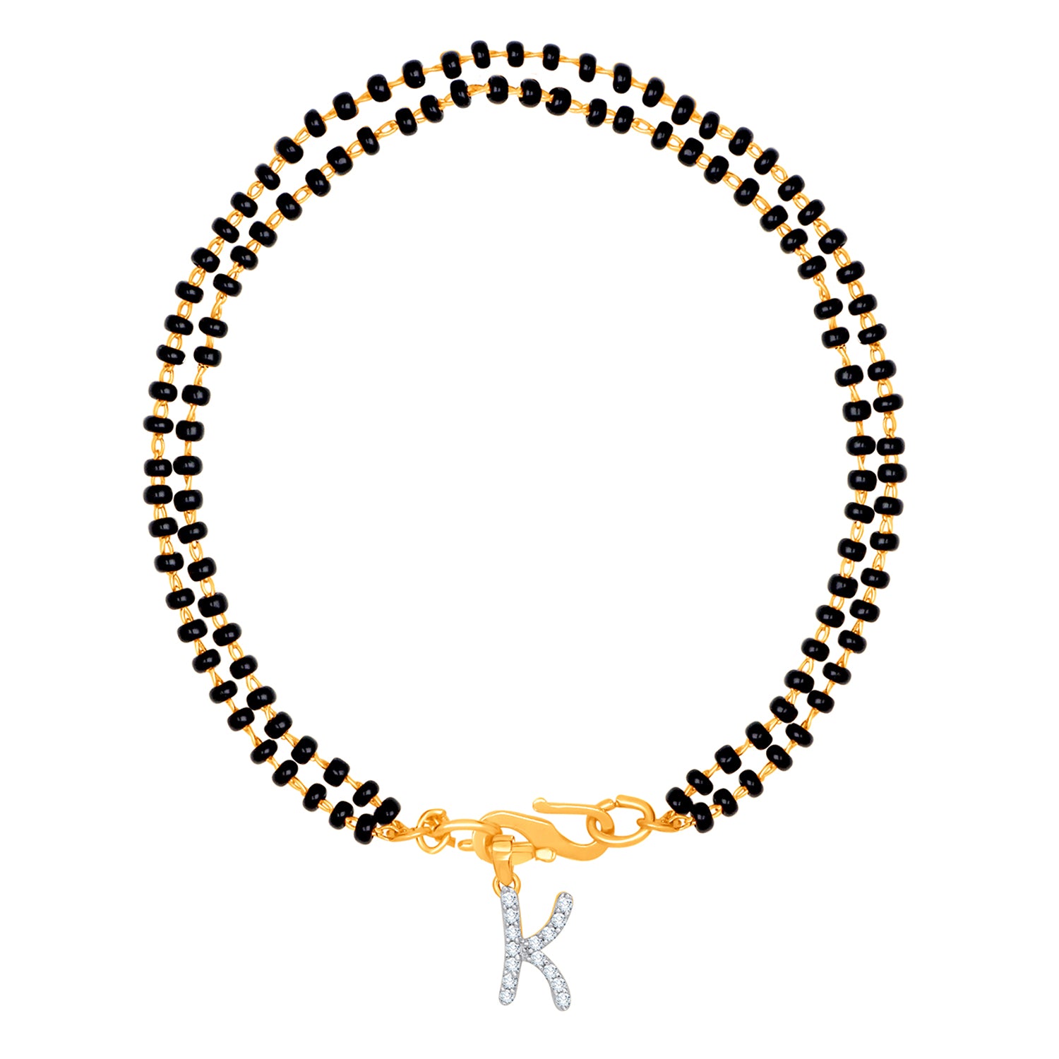 'M' Alphabet Initial Mangalsutra Bracelet
