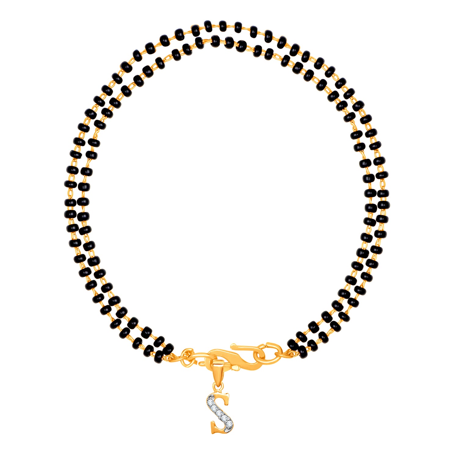 'S' Alphabet Initial Mangalsutra Bracelet