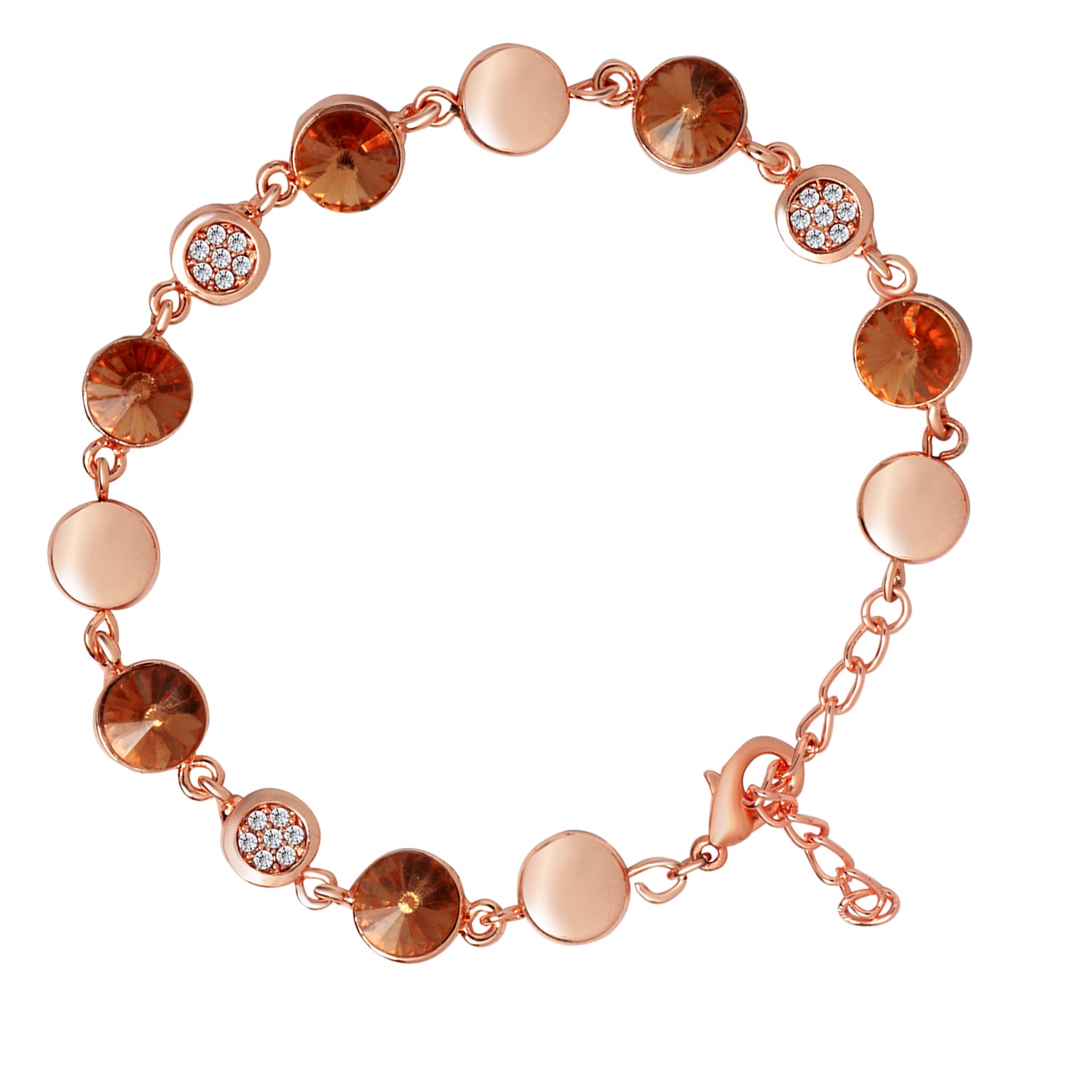 Fashionable Red Crystals Adjustable Bracelet