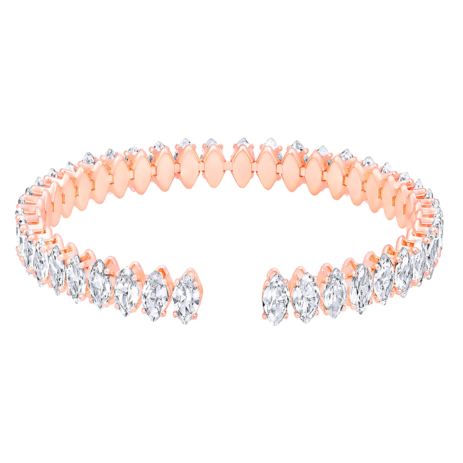 Gleaming Solitaire Cubic Zirconia Adjustable Bracelet