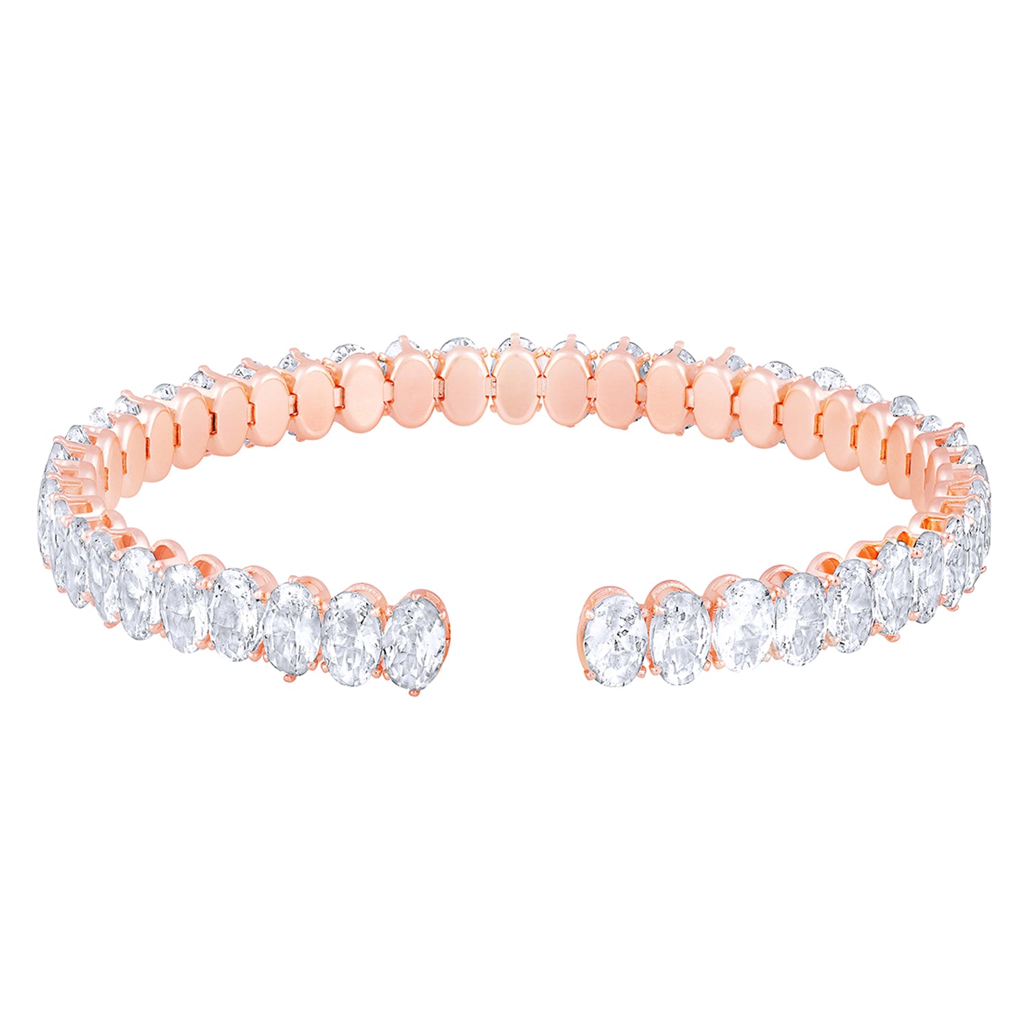 Gleaming Solitaire Cubic Zirconia Adjustable Bracelet