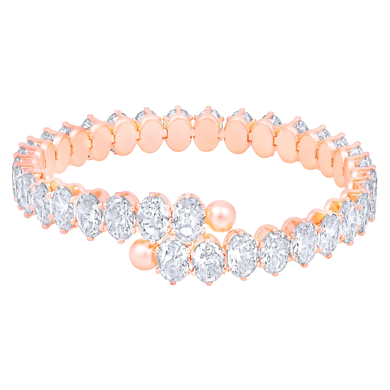 Gleaming Solitaire Cubic Zirconia Adjustable Bracelet