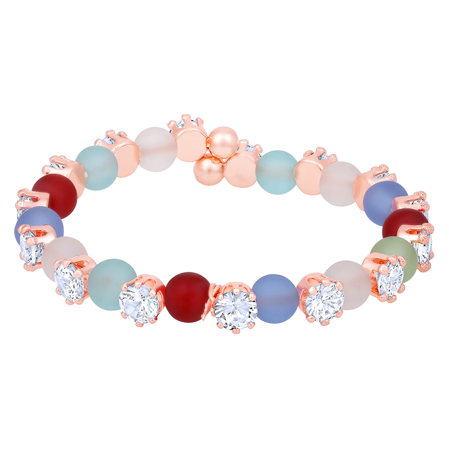 Gleaming Solitaire Cubic Zirconia Adjustable Bracelet