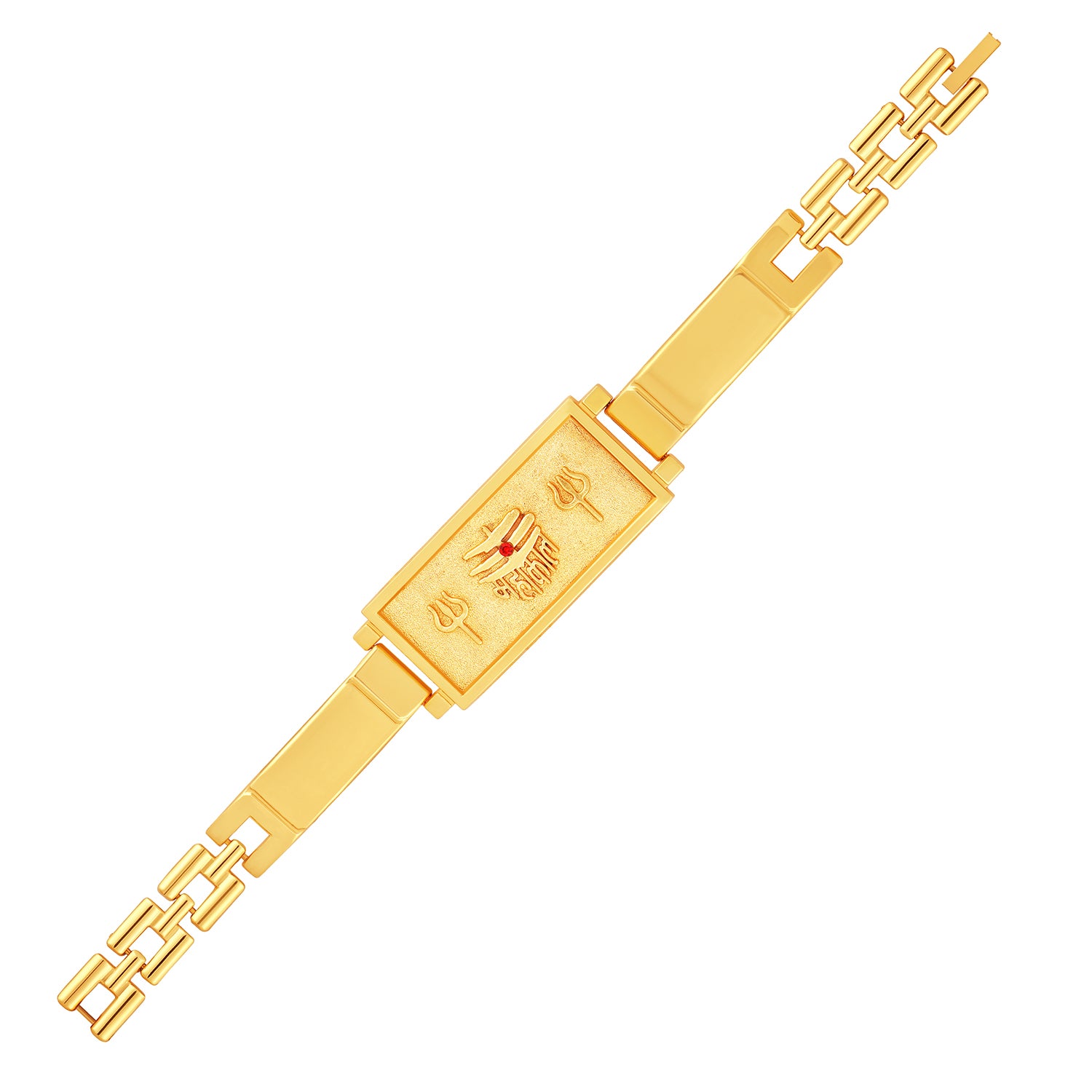 Mahakal and Trishul Broad Bracelet Kada