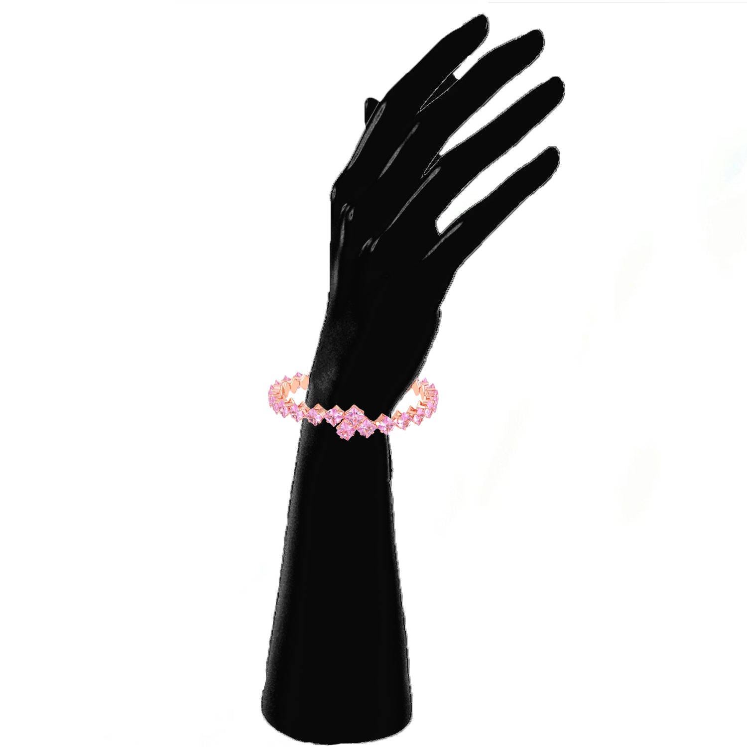 Classic Princess Cut Adjustable Kada Bracelet