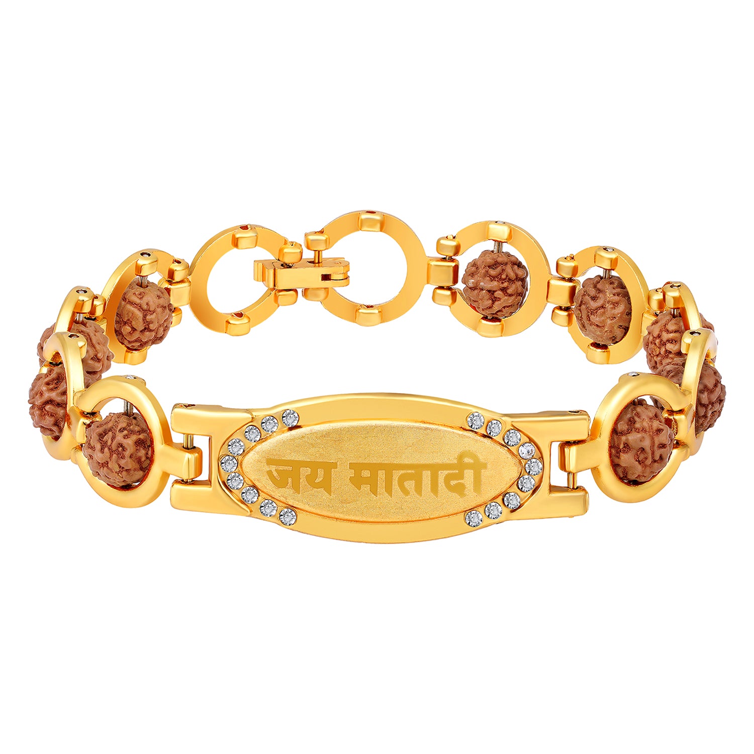 Jai Mata Di Rudraksha Bracelet Kada