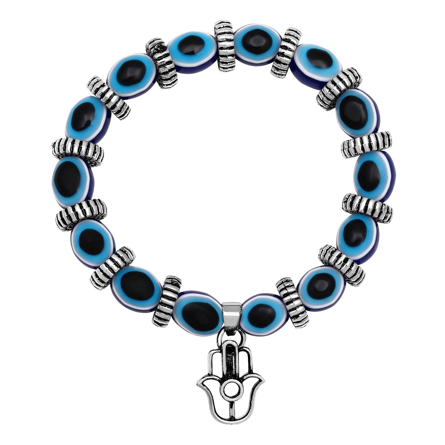 Evil Eye & Hamsa Charm Multi Style Unisex Strechable Bracelet