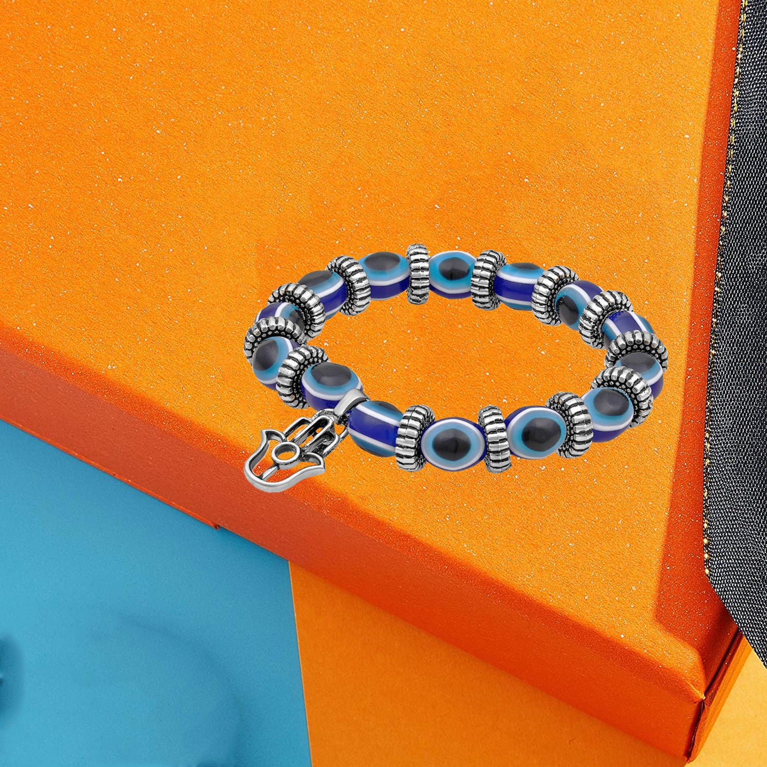 Evil Eye & Hamsa Charm Multi Style Unisex Strechable Bracelet