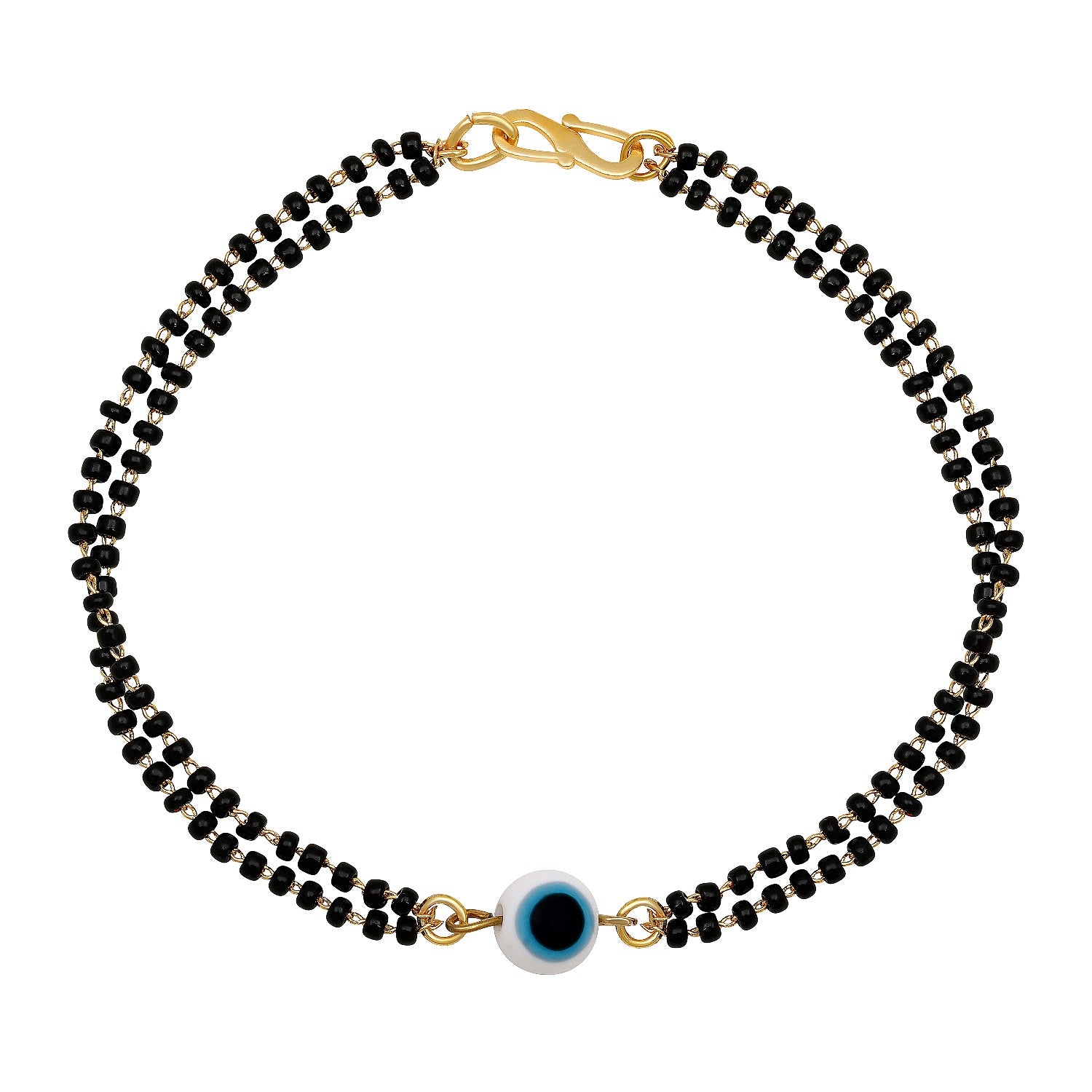 Evil Eye Dual Chain Mangalsutra Bracelet