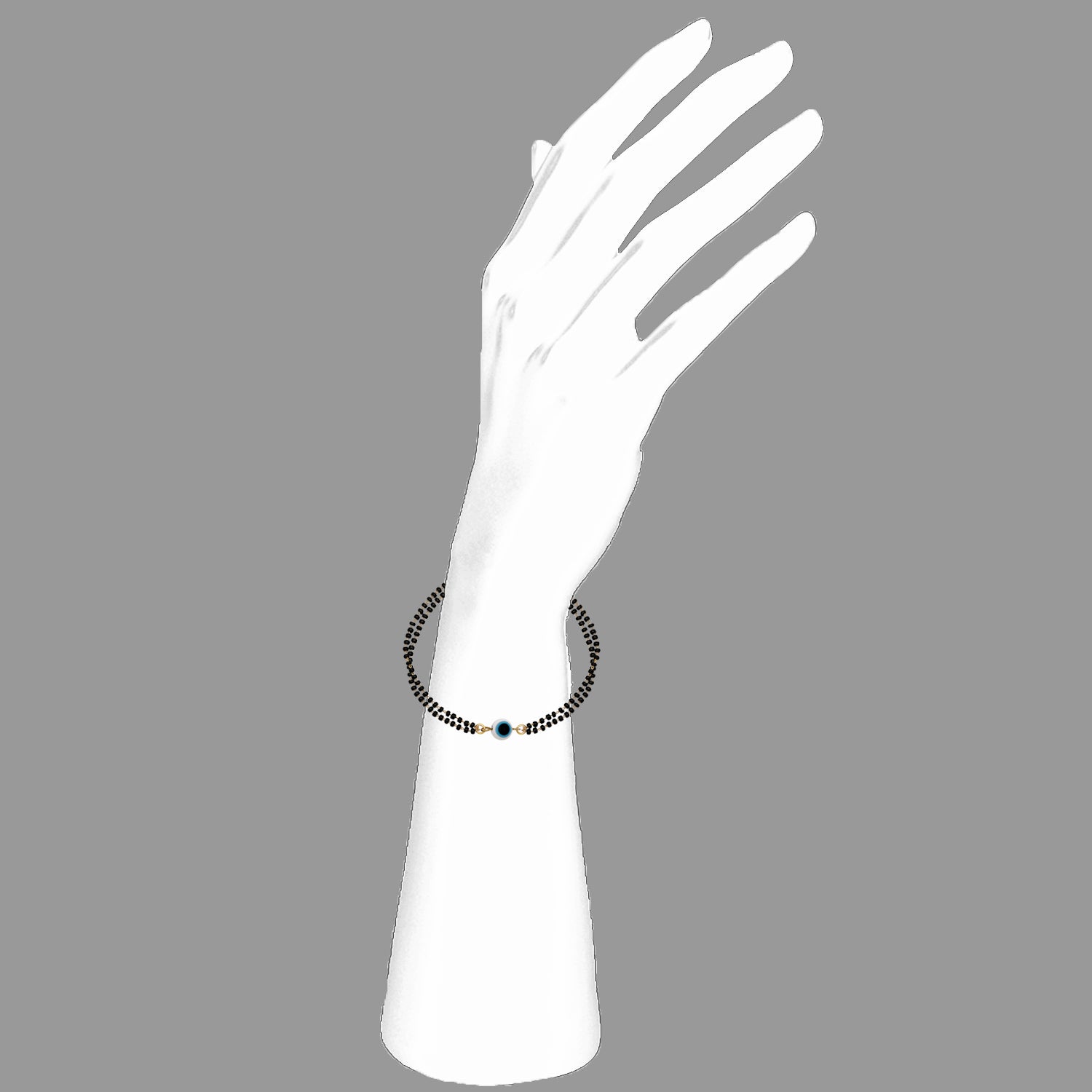 Evil Eye Dual Chain Mangalsutra Bracelet