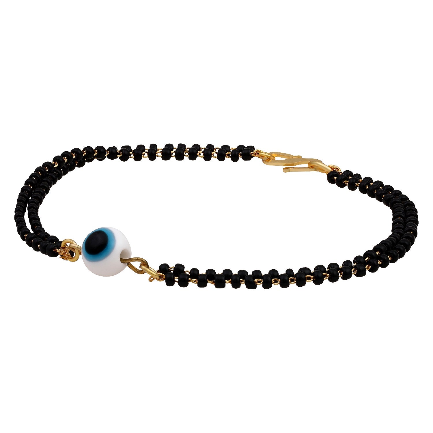 Evil Eye Dual Chain Mangalsutra Bracelet
