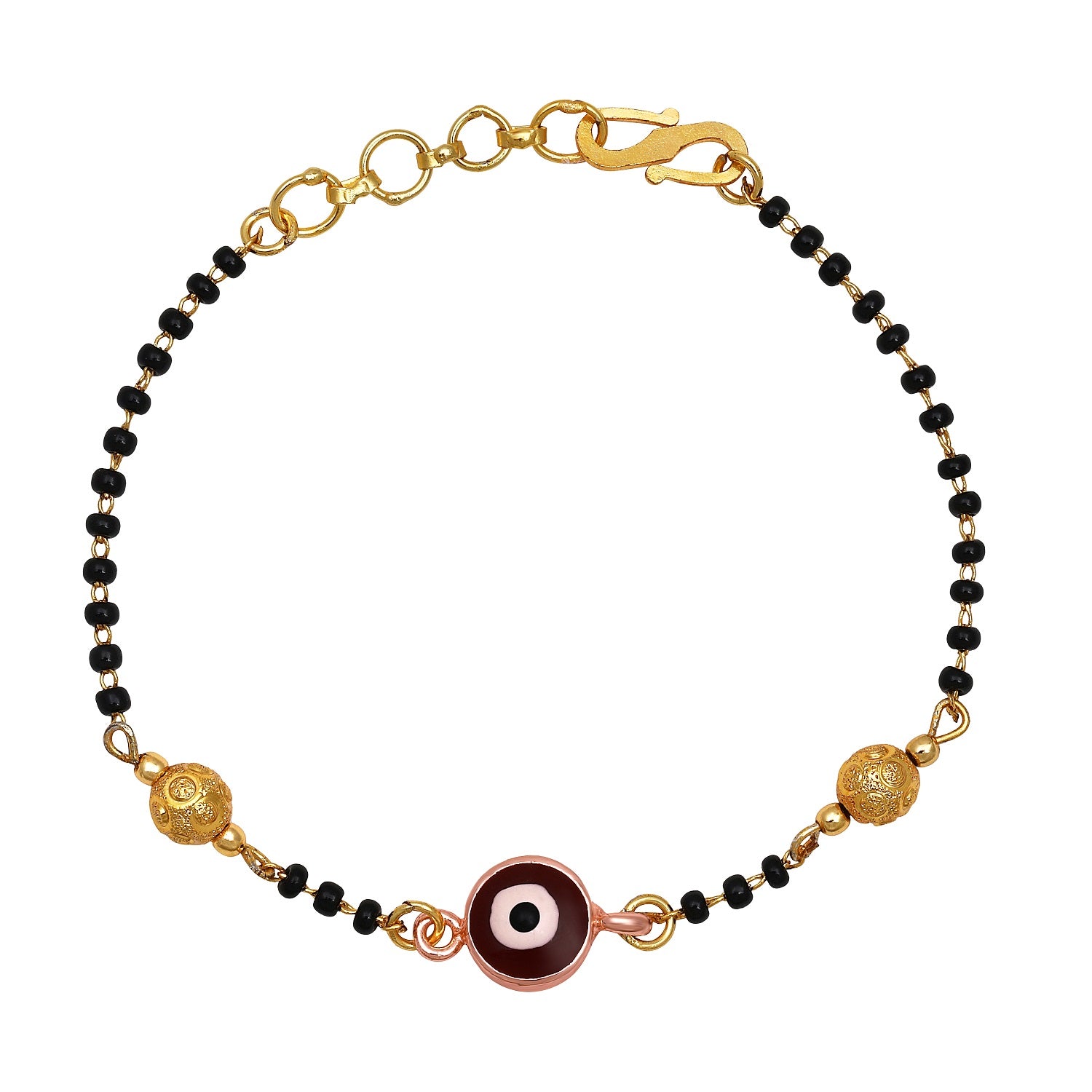 Evil Eye Dual Chain Mangalsutra Bracelet