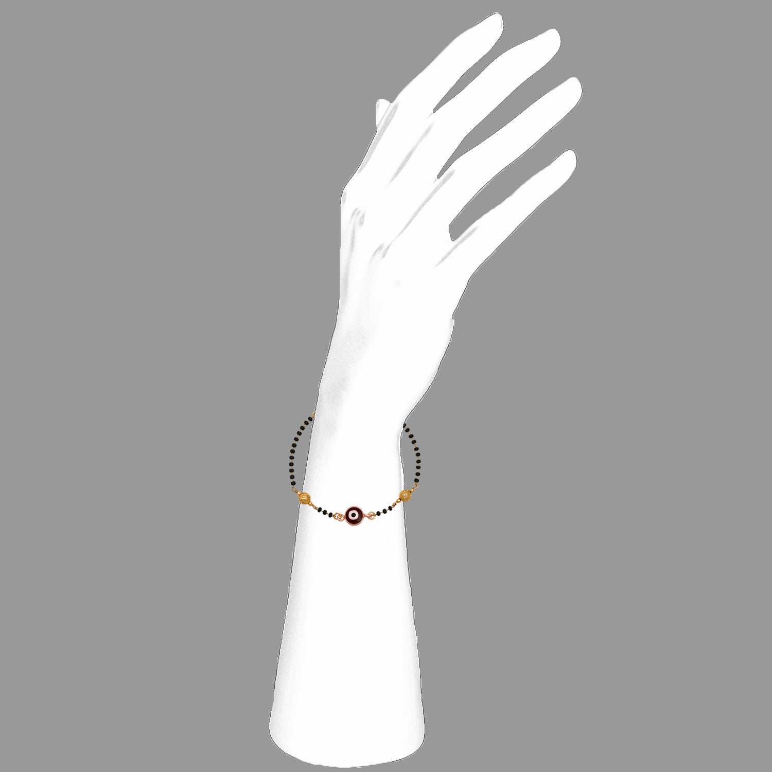 Evil Eye Dual Chain Mangalsutra Bracelet