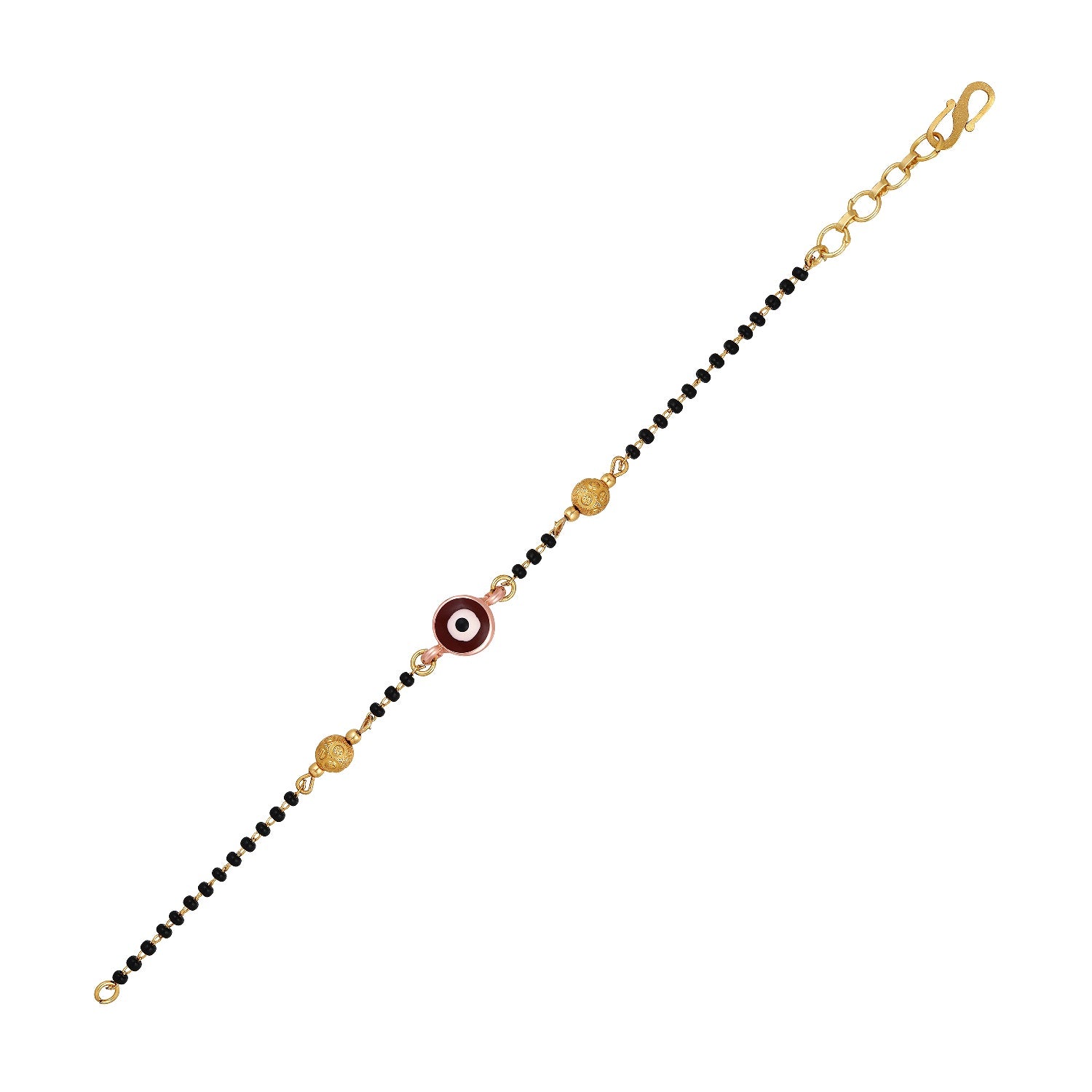 Evil Eye Dual Chain Mangalsutra Bracelet