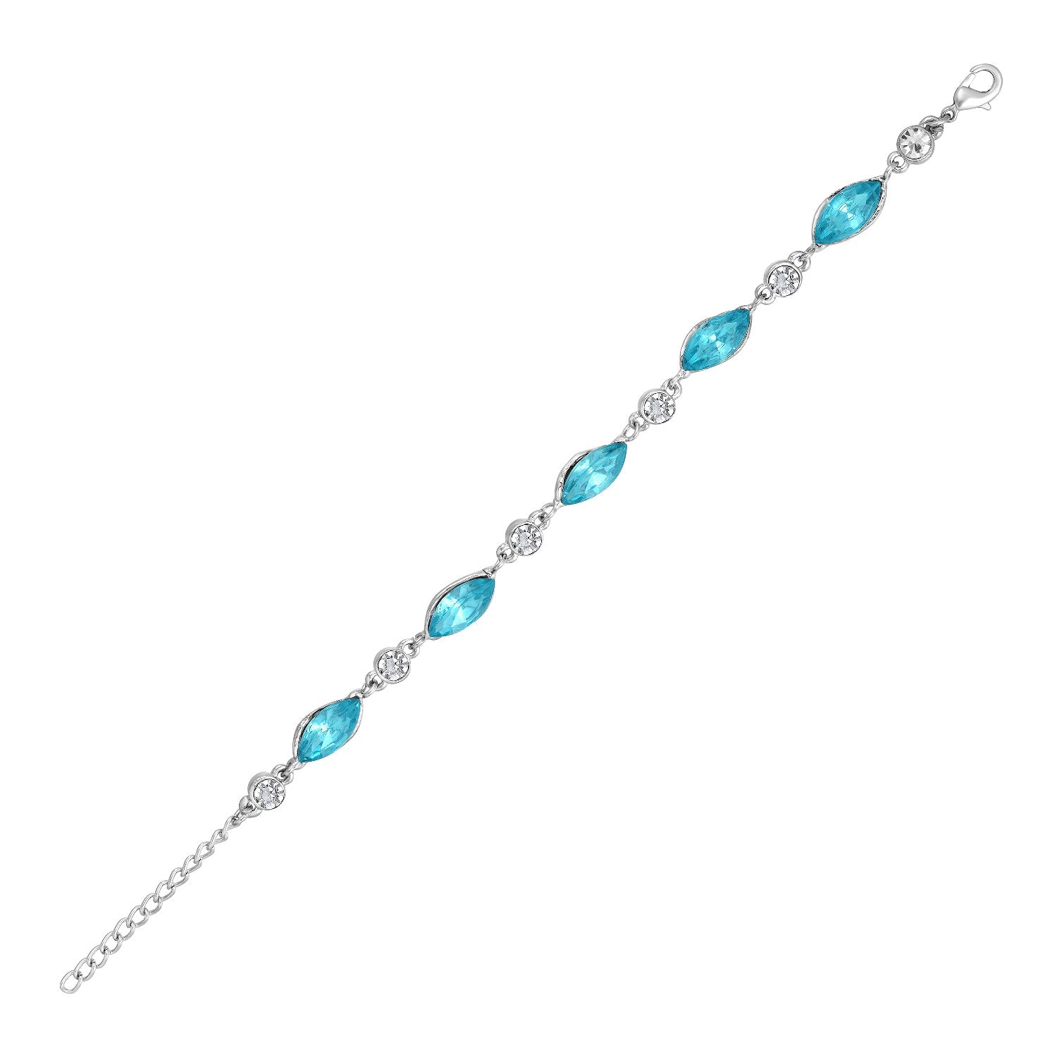 Aqua Blue Glamorous Bracelet for Timeless Beauty