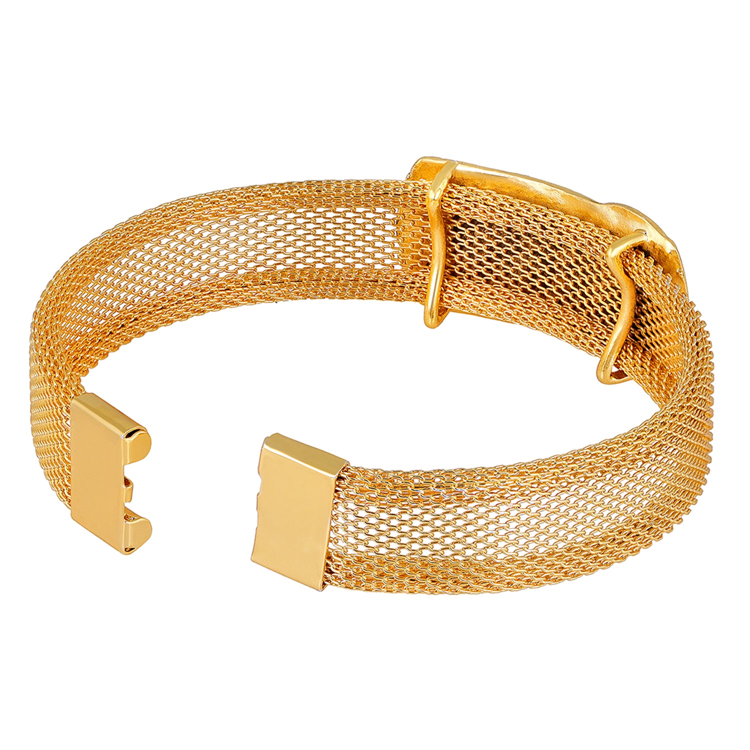 Shiv (शिव) Engraved & Trishul with Black Meena Work Adjutsable Kada Bracelet