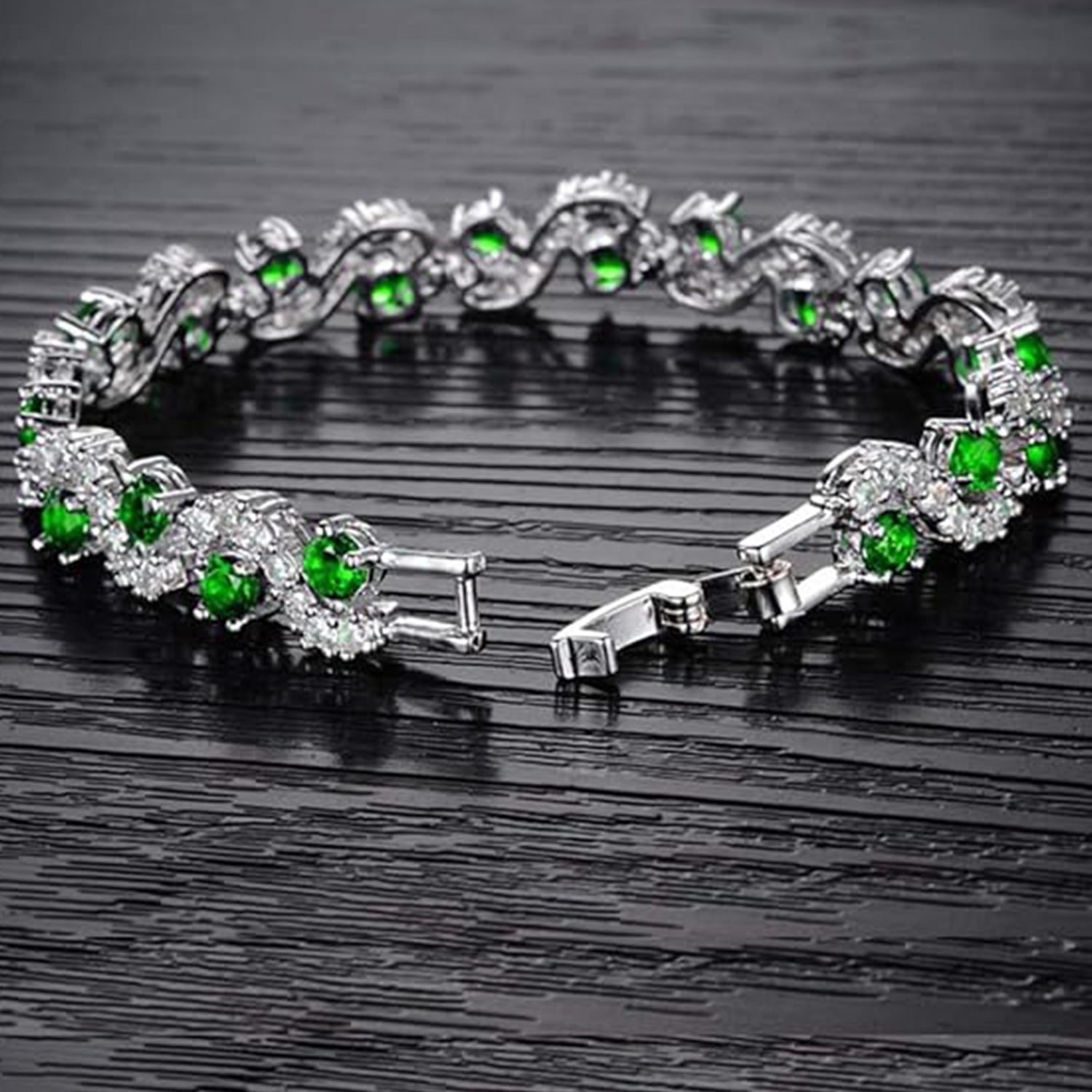 Exclusive Studded Green Bracelet