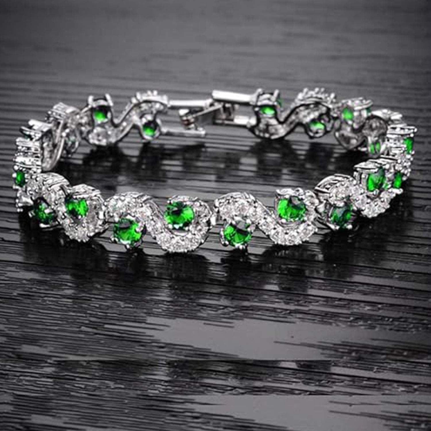 Exclusive Studded Green Bracelet