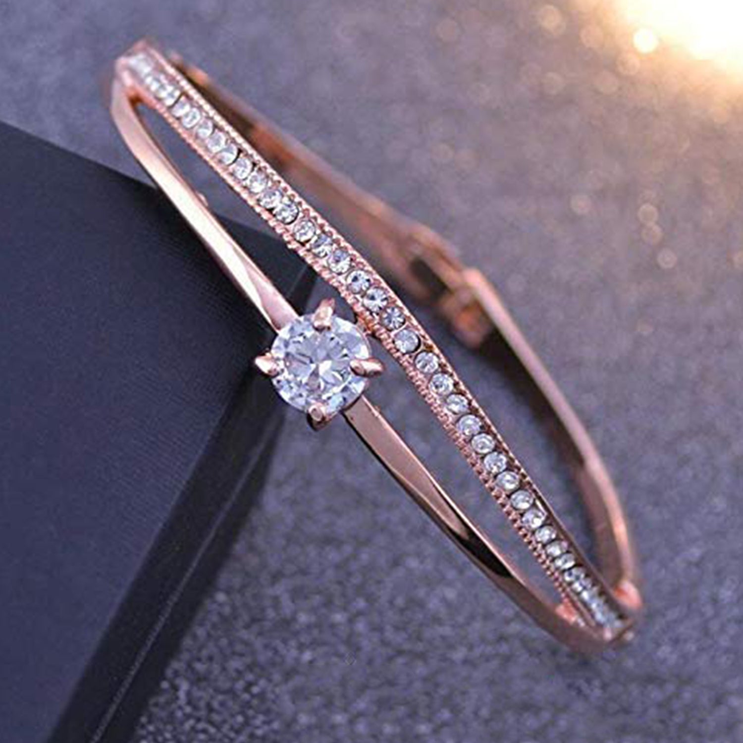 Bangle Style Beautifully Studded Kada Bracelet