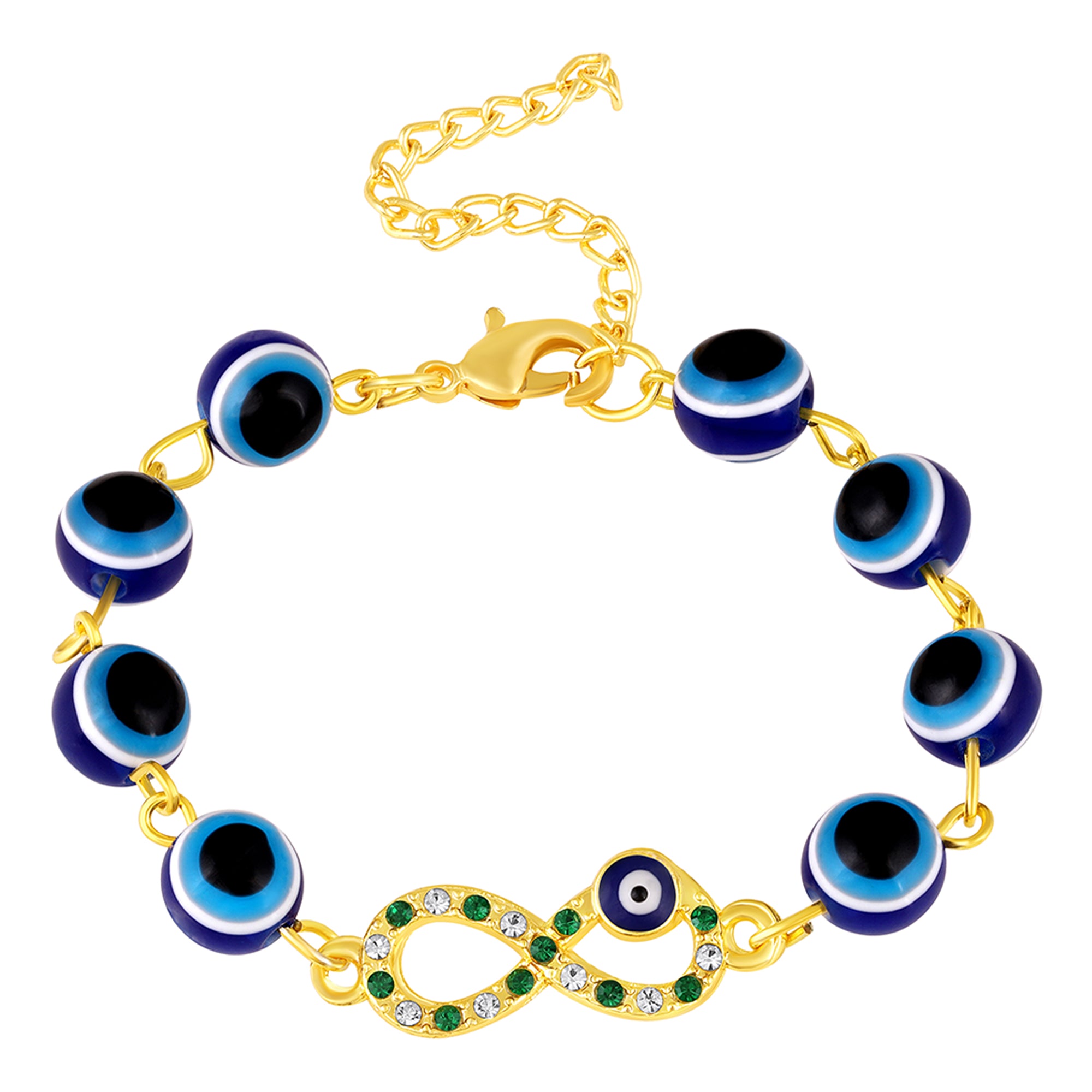 Infinity Evil Eye Adjustable Bracelet