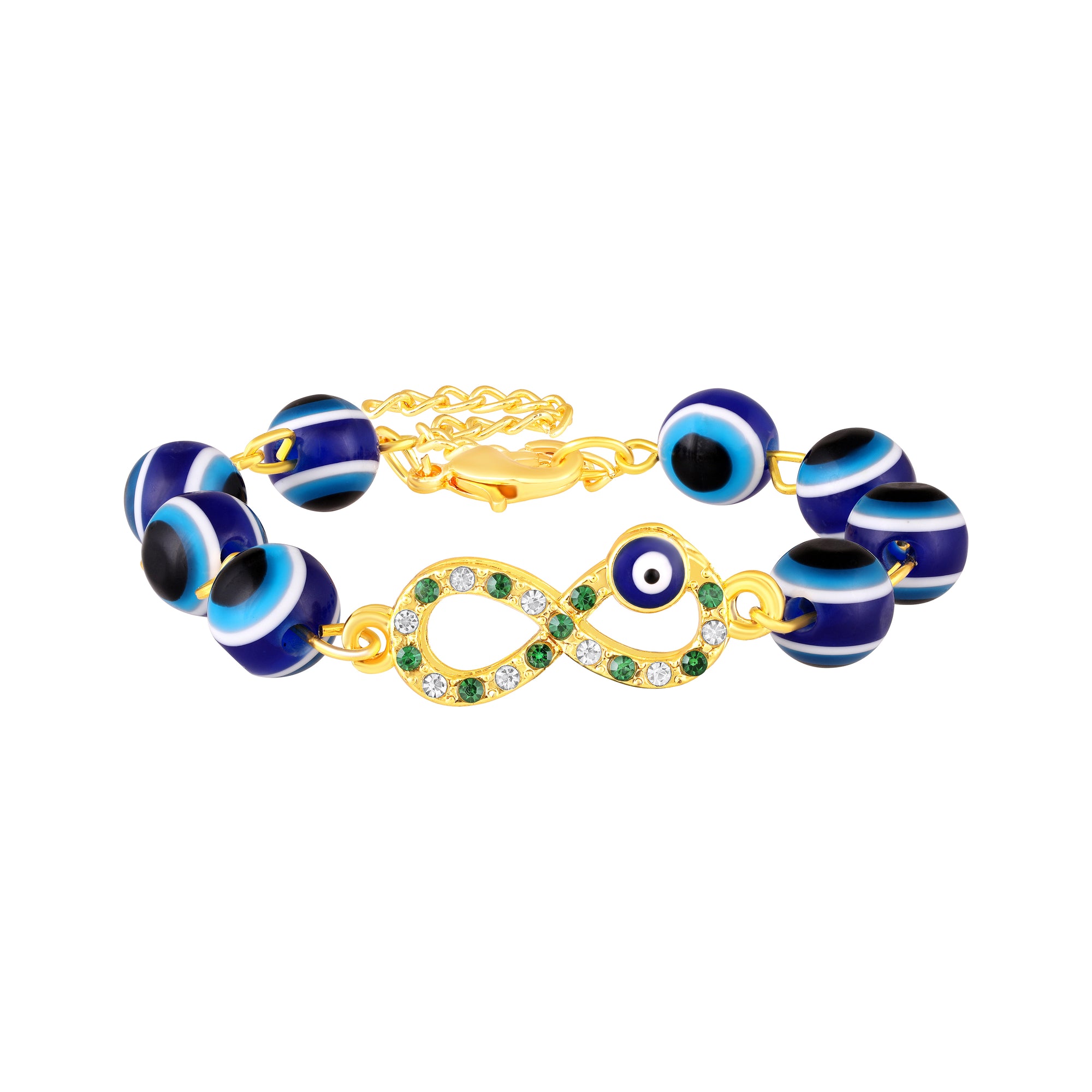 Infinity Evil Eye Adjustable Bracelet