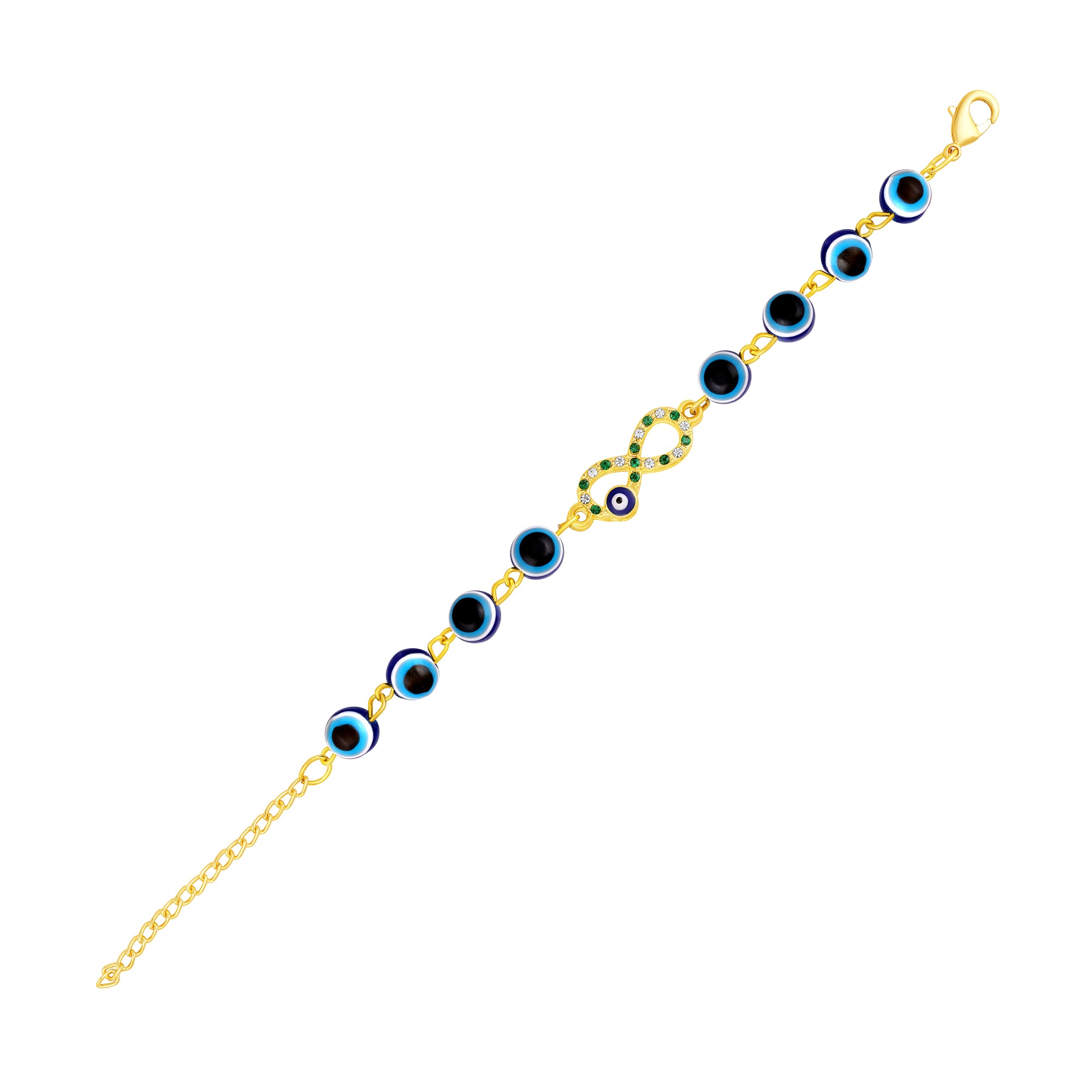Infinity Evil Eye Adjustable Bracelet