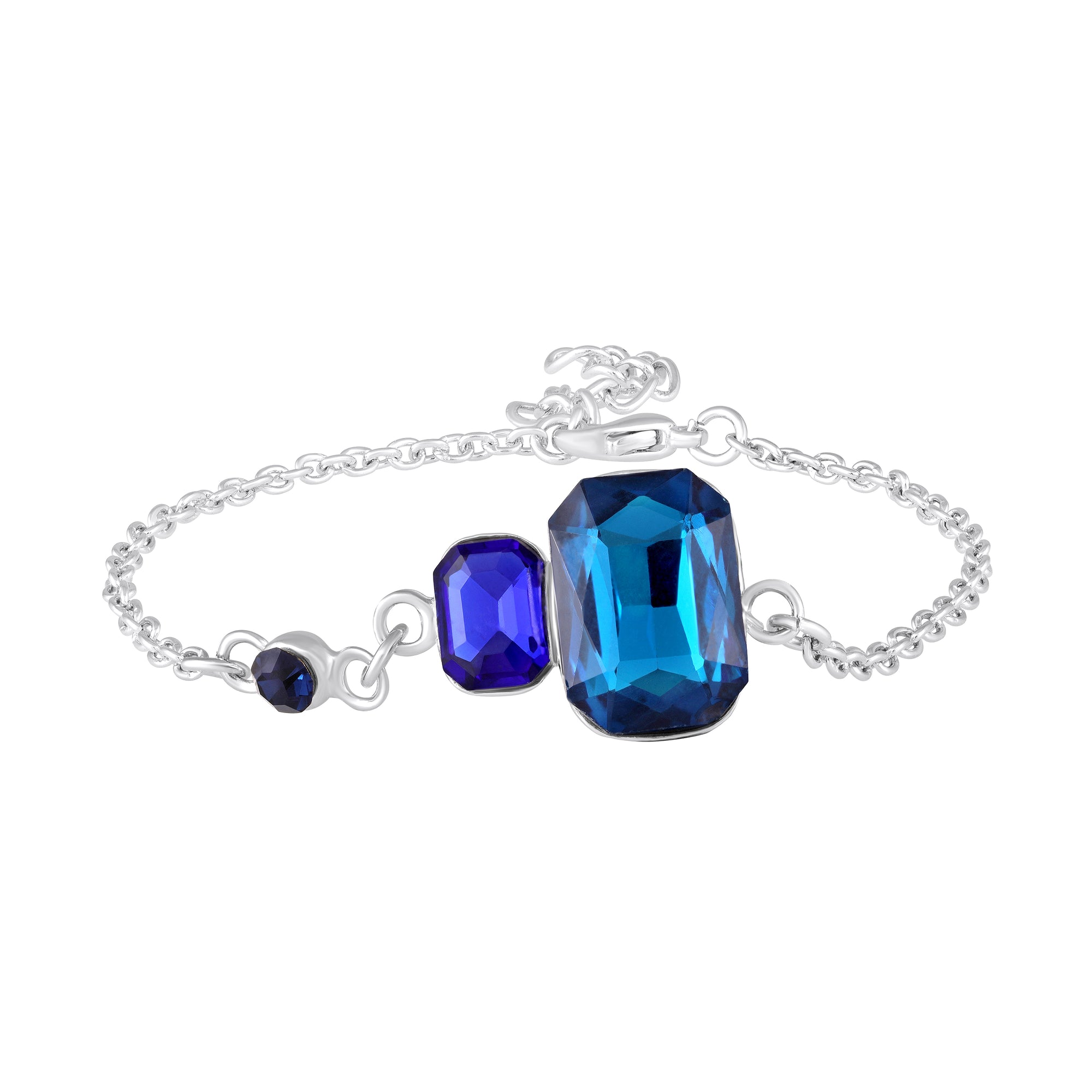 Blue Stone Studded Adjustable Bracelet