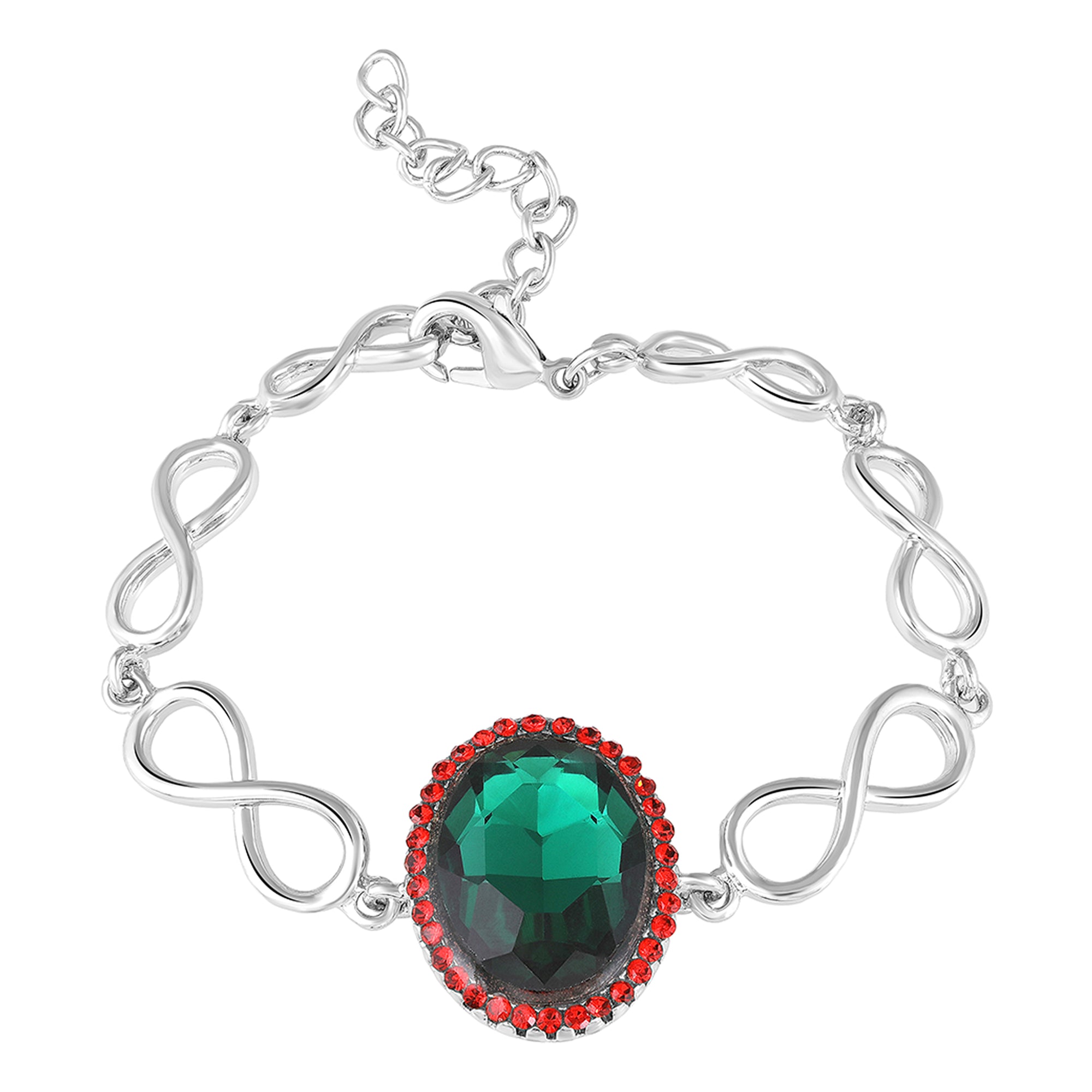 Blue Stone Studded Adjustable Bracelet