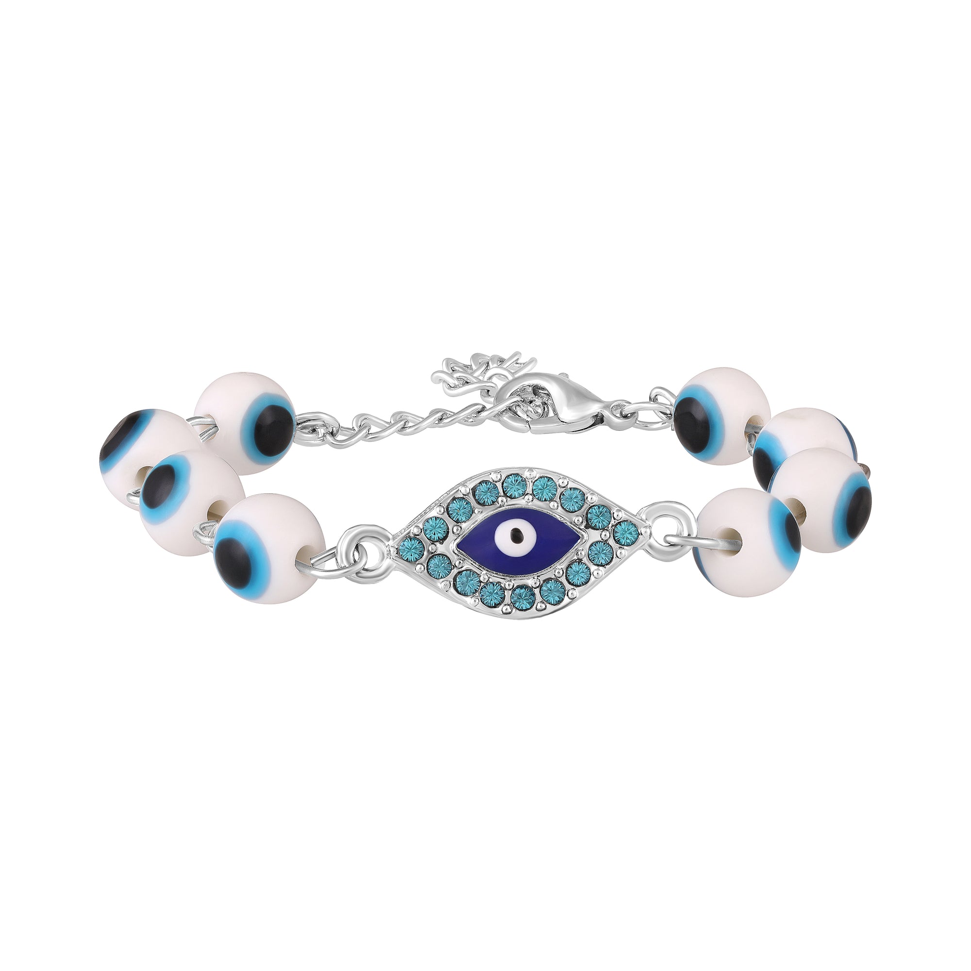 Blue Evil Eye Adjustable Bracelet