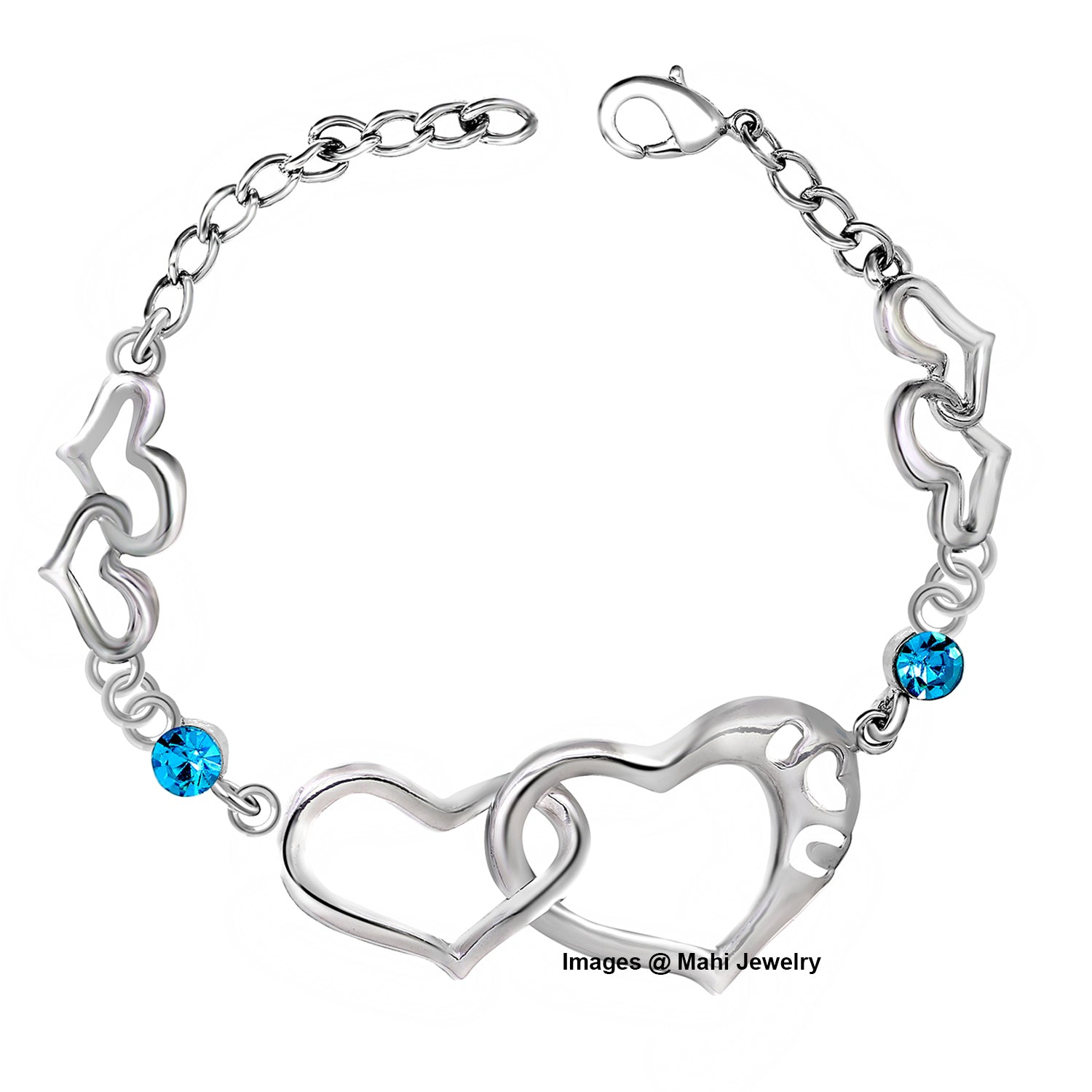 Dual Heart Link Bracelet