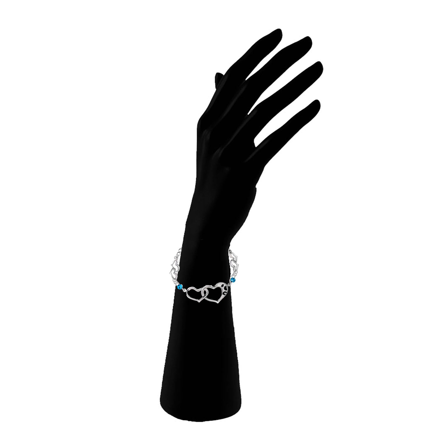 Dual Heart Link Bracelet