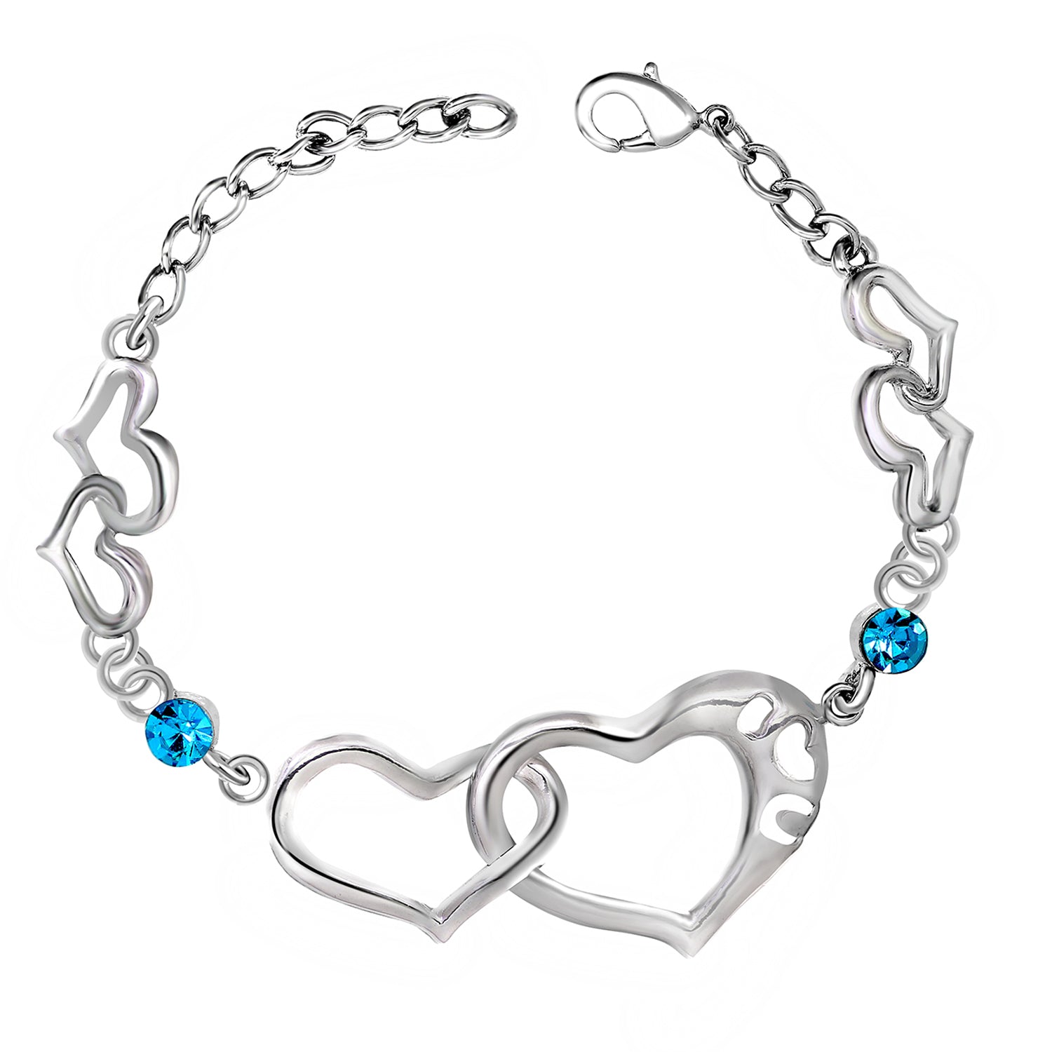 Dual Heart Link Bracelet