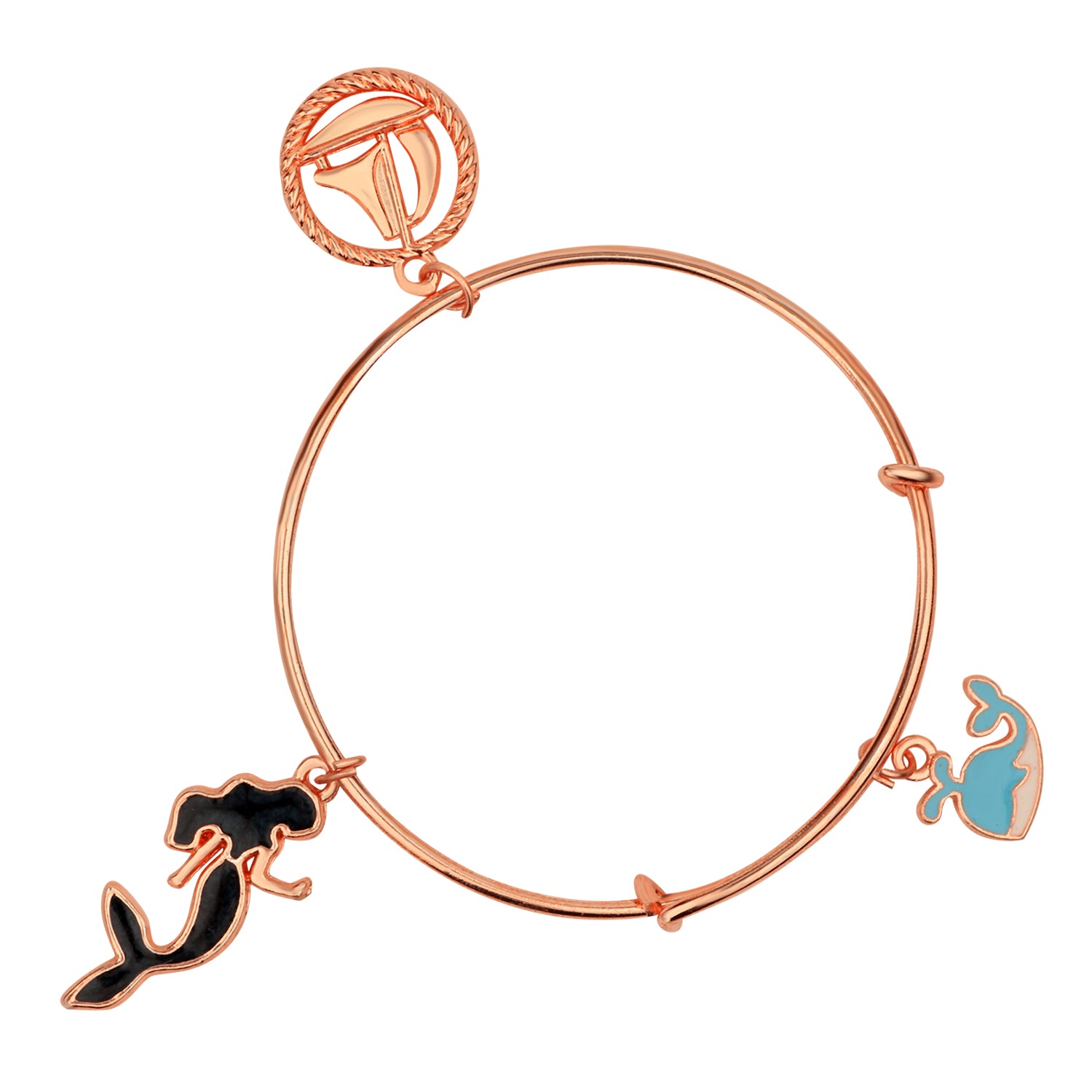 Multicolor 3 Meena Work Enamel Charms Kids Bracelets