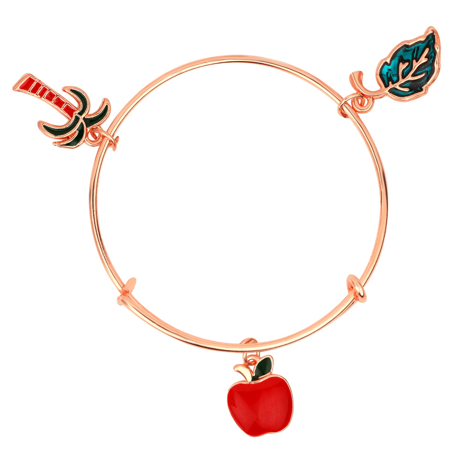 3 Colorful Meena Work Enamel Charms Kids Bracelets