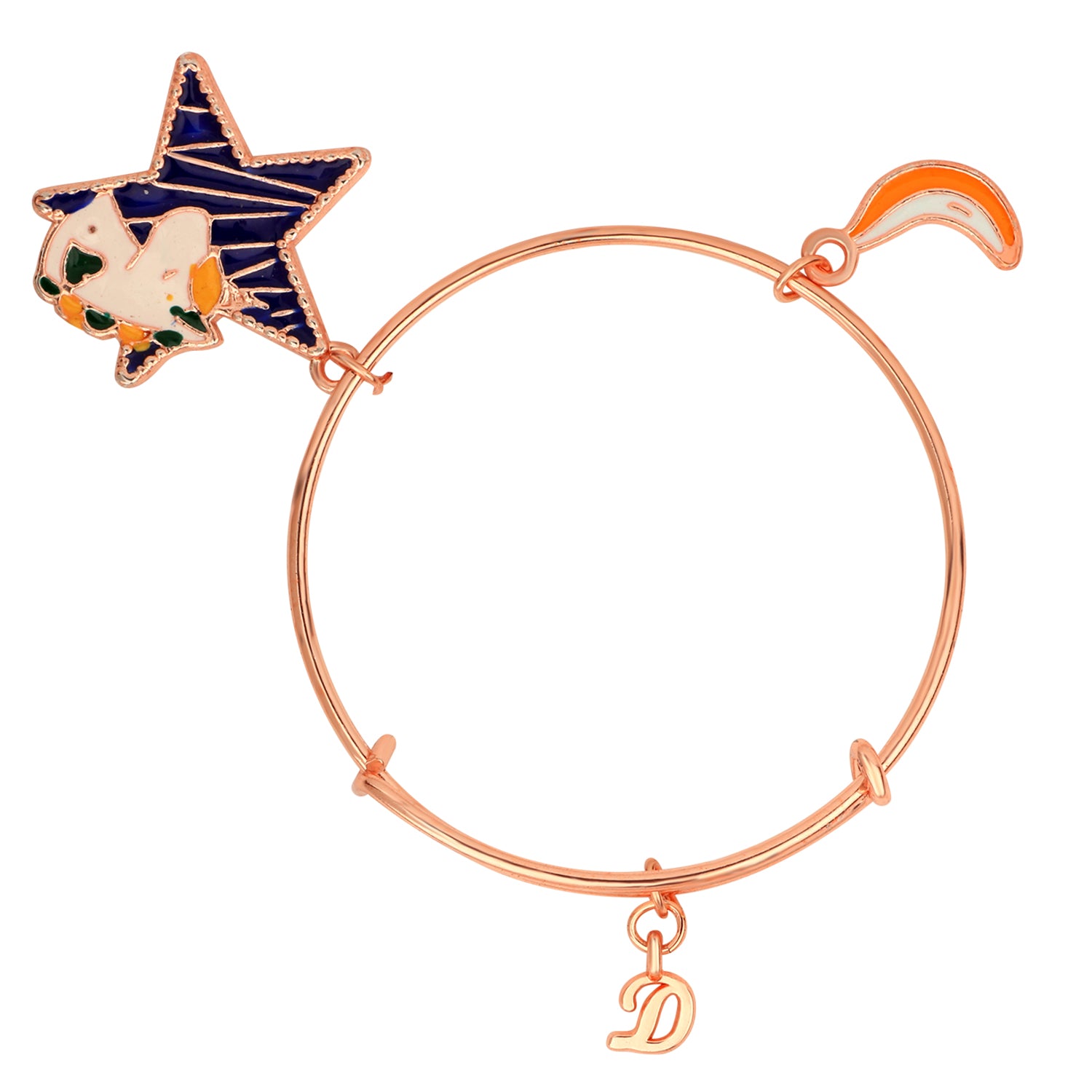 3 Colorful Meena Work Enamel Charms Kids Bracelets