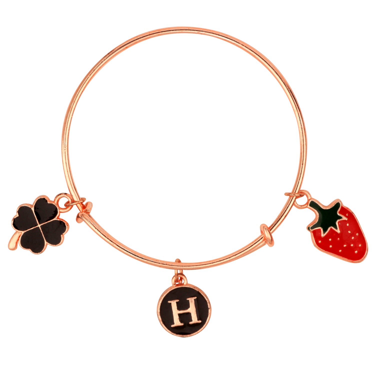 Multicolor 3 Meena Work Enamel Charms Kids Bracelets