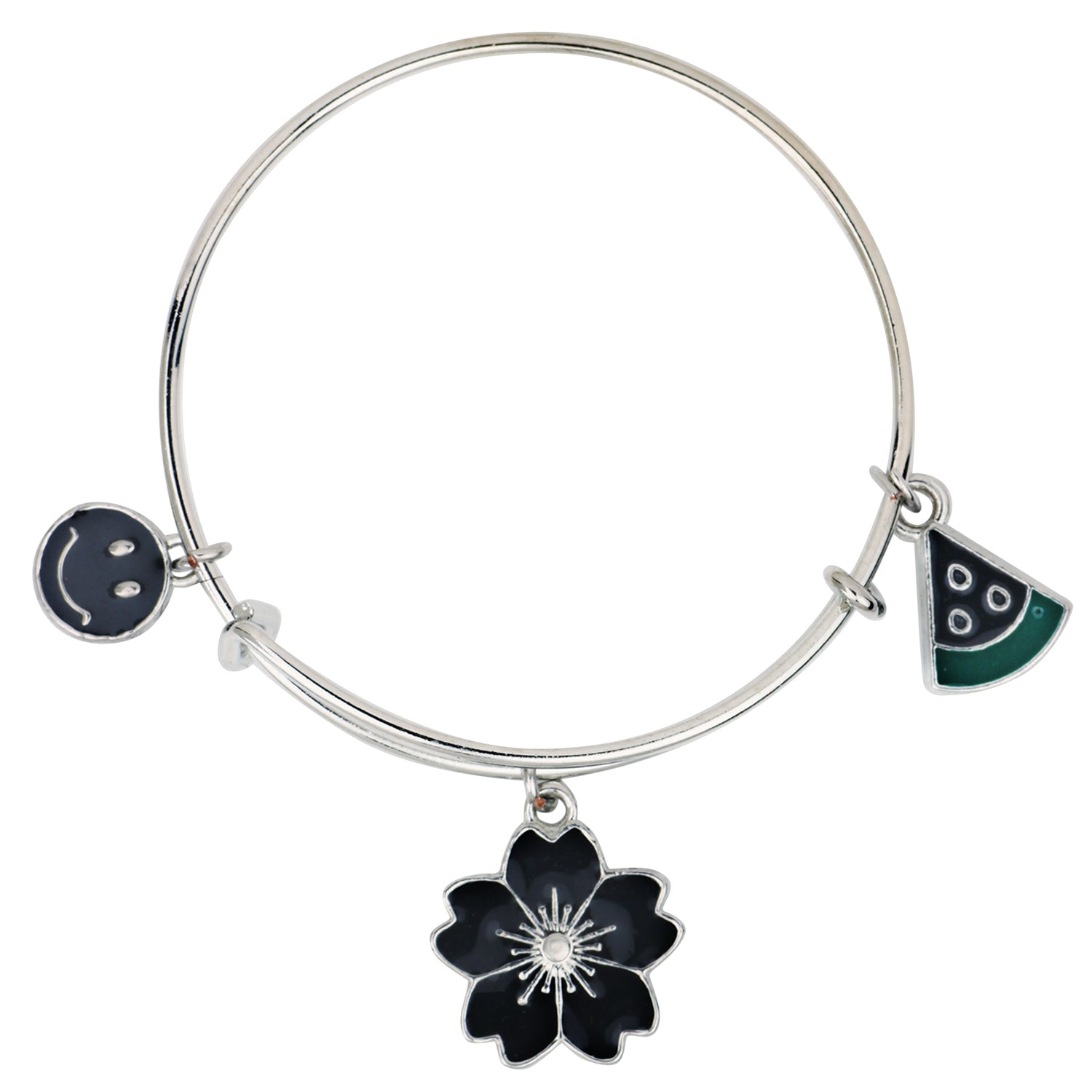 Multicolor 3 Meena Work Enamel Charms Kids Bracelets