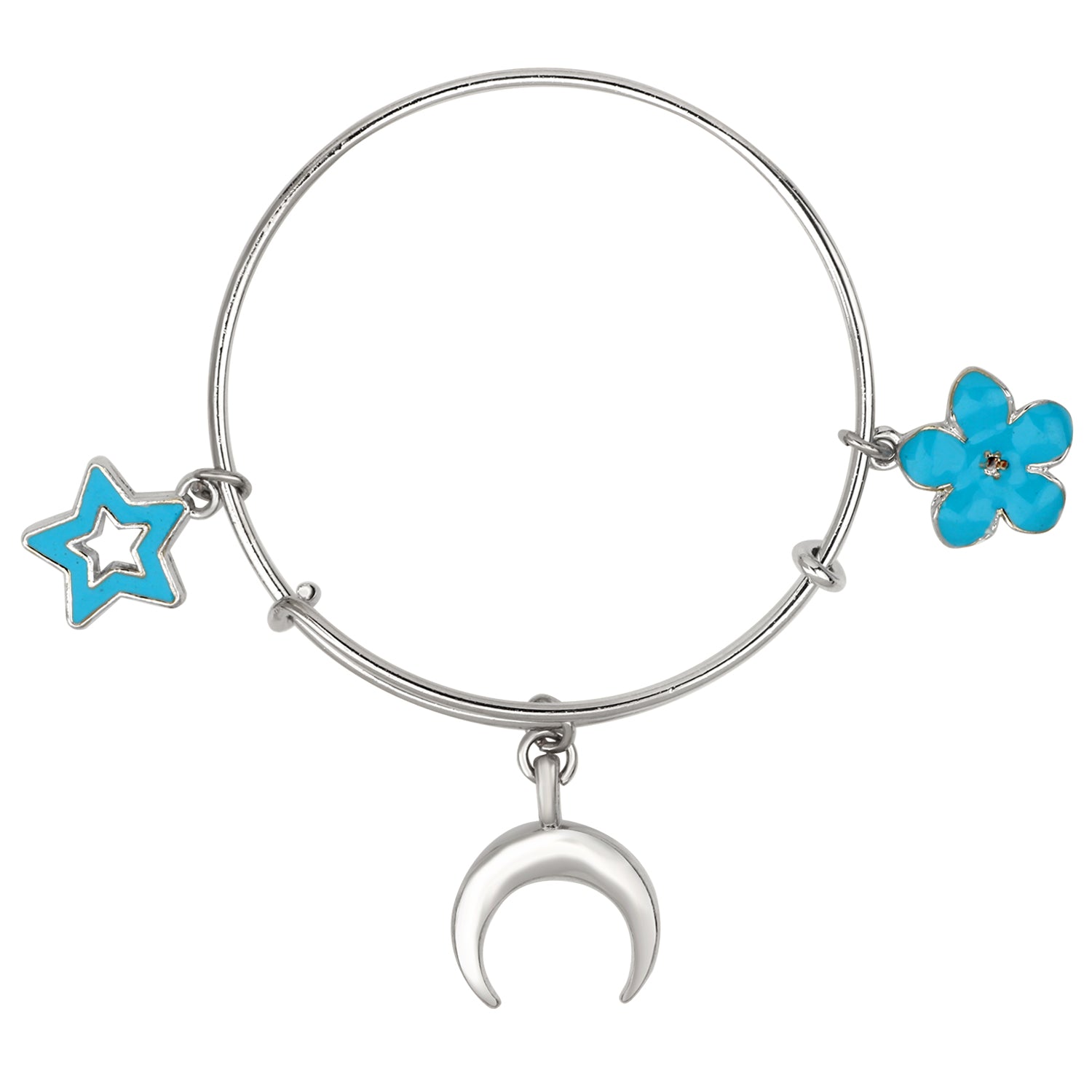 Multicolor 3 Meena Work Enamel Charms Kids Bracelets